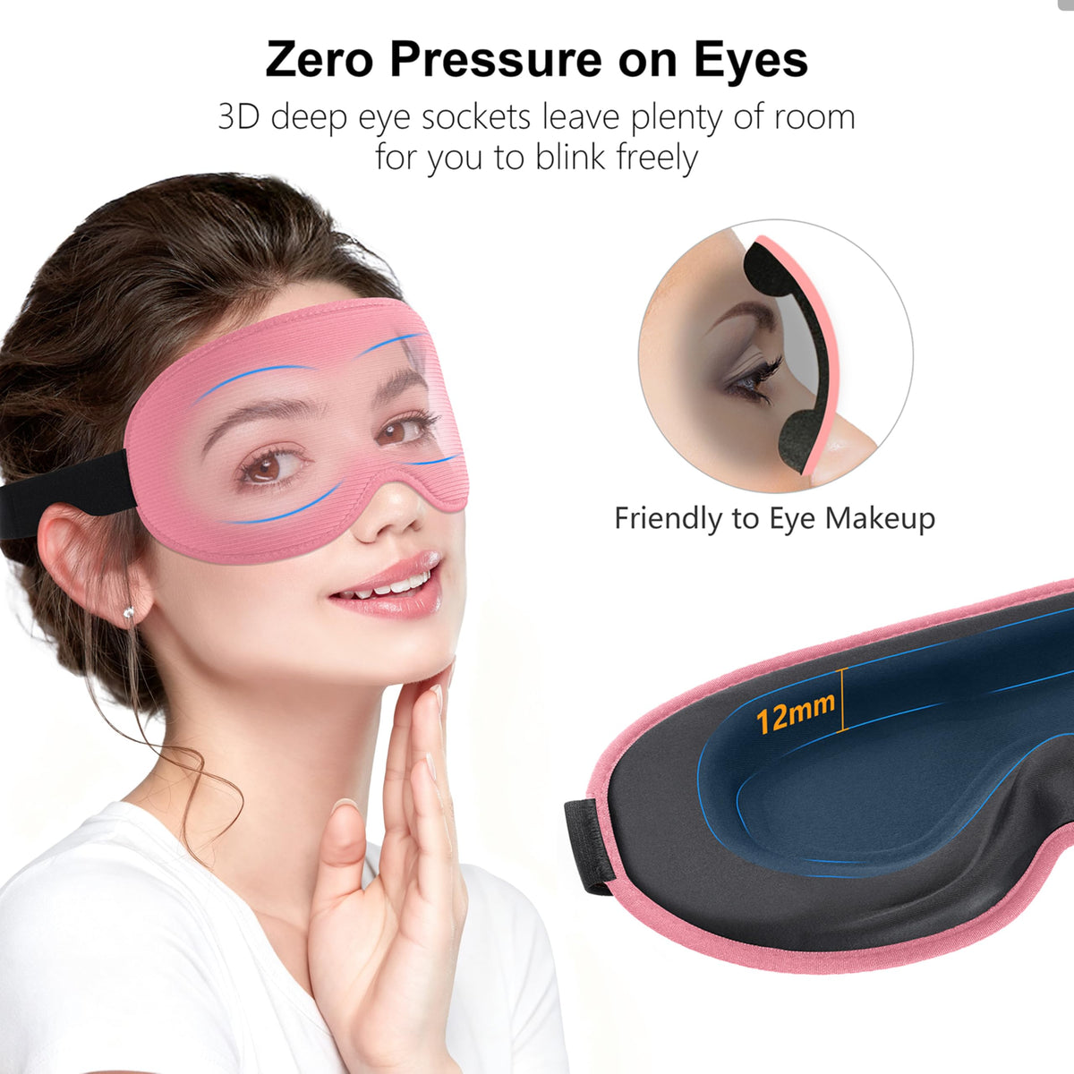 Gritin 100% Blackout Sleep Mask for Women & Men-Zero Eye Pressure Eye Mask