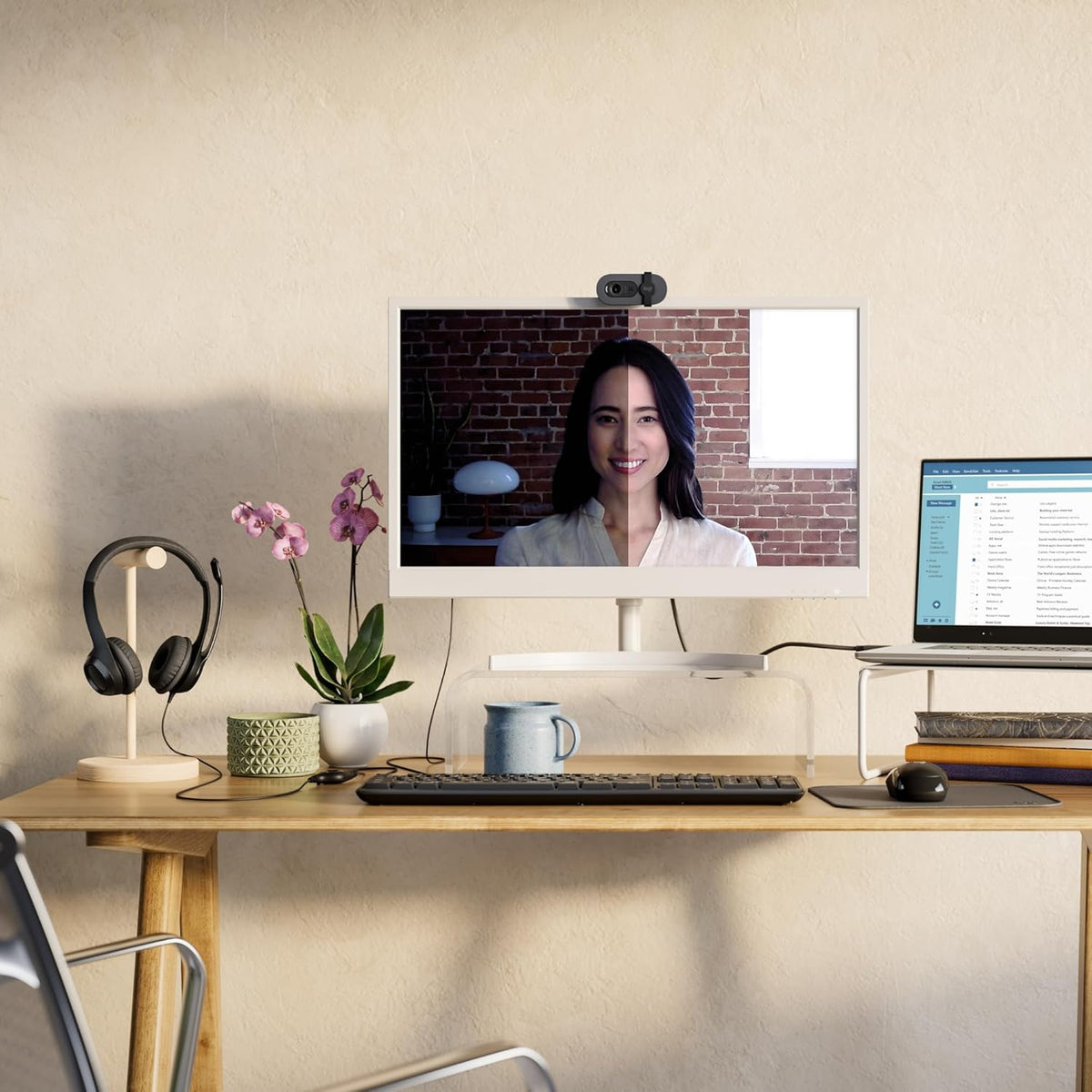 Logitech Brio 100 Full HD Webcam for Meetings and Streaming