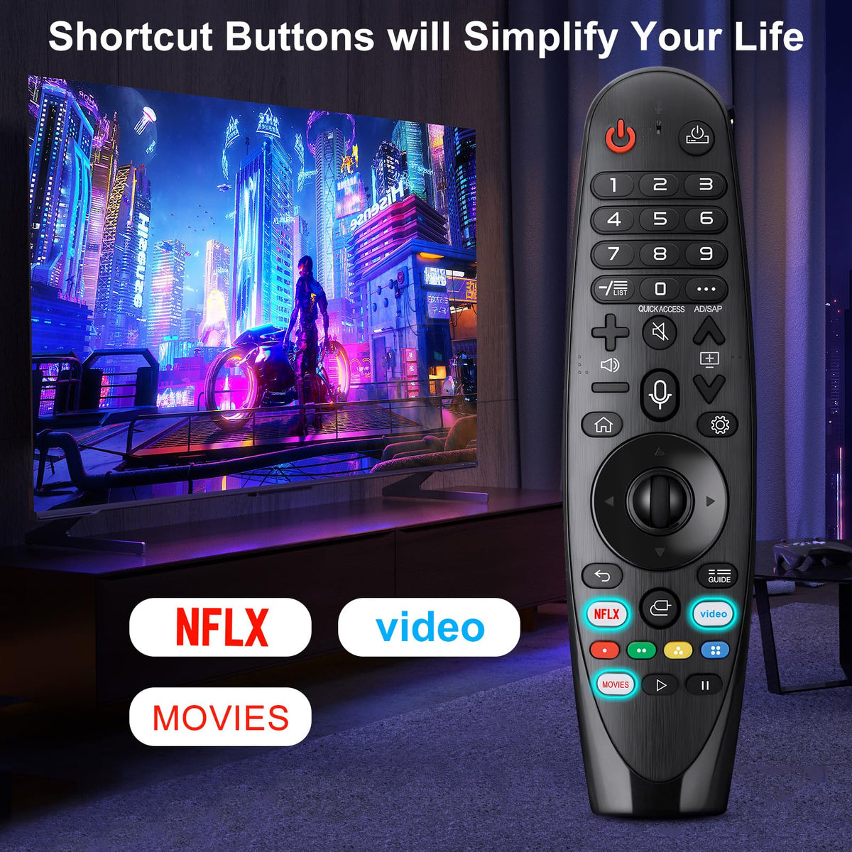 Universal Remote Control Replacement for LG All Smart TV