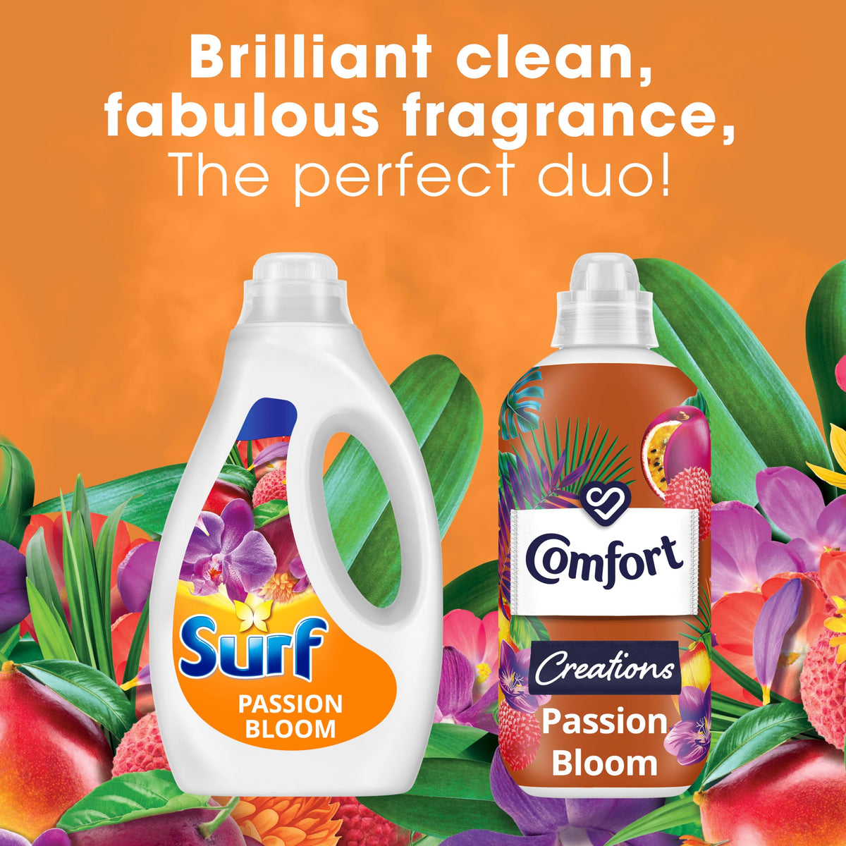 Surf Tropical Lily Concentrated Liquid Laundry Detergent infused with natural essential oils for fresh and clean washing 100 washes