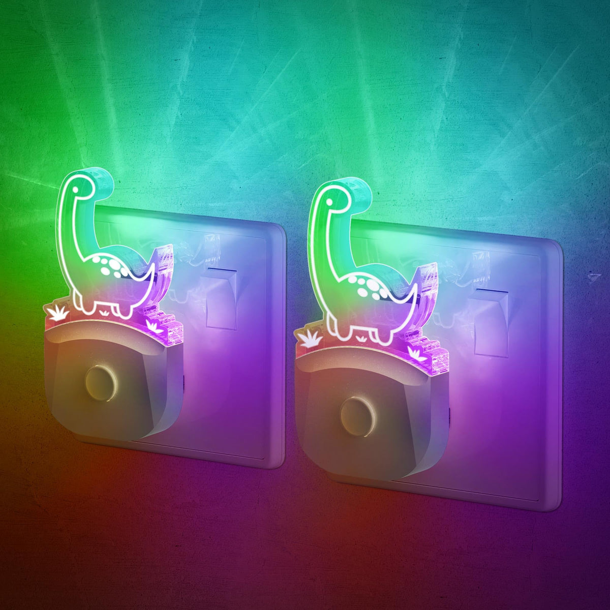 Emeritpro Night Light Plug in Wall with Dusk to Dawn Sensor, Warm White+RGB