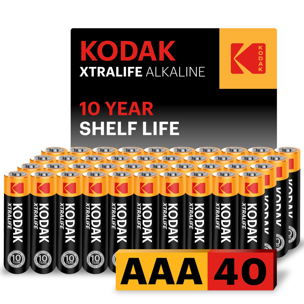 KODAK AAA Alkaline Batteries (24 Pack) Triple A Battery, LR03 1.5V