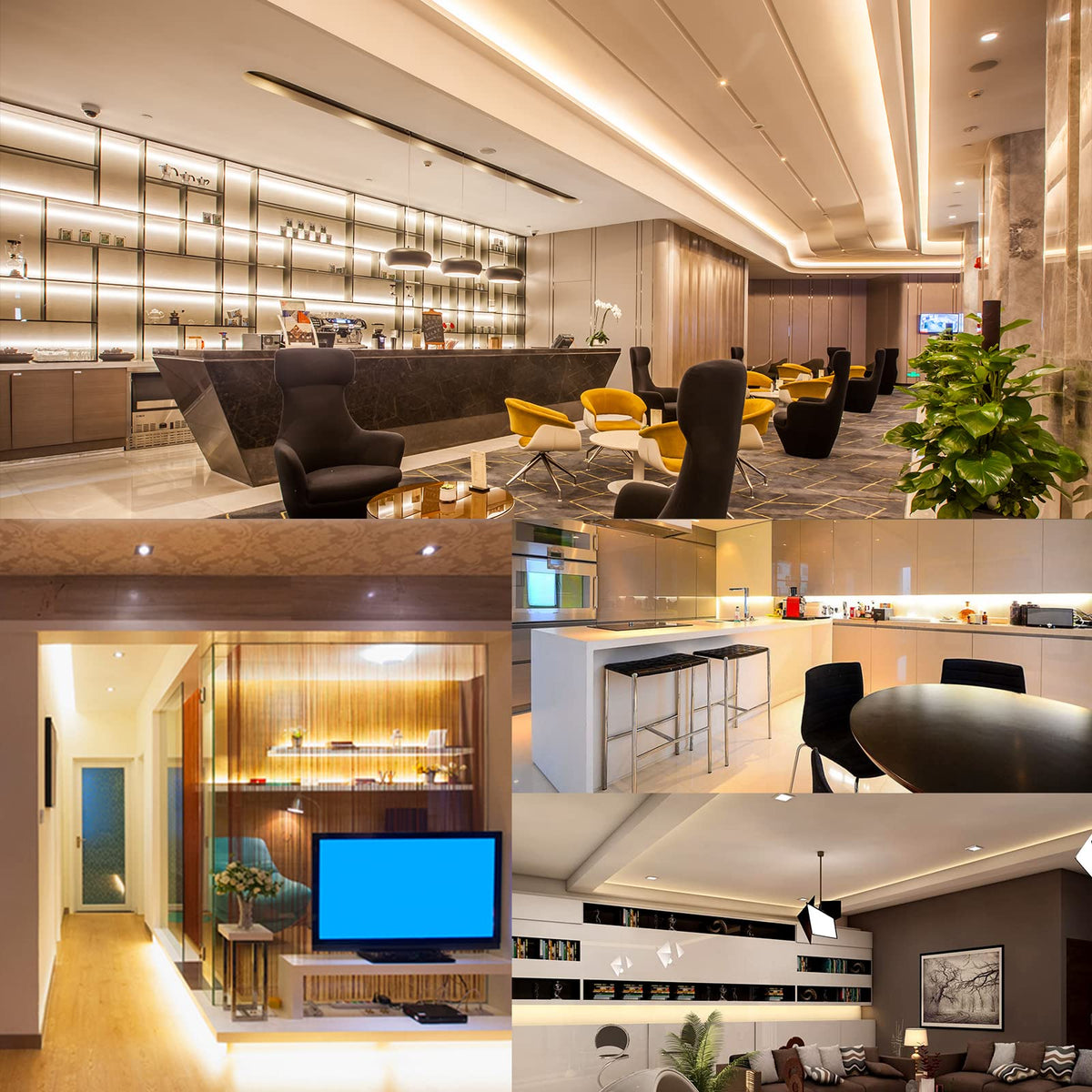 COB LED Strip 3m, 24V, Dimmable, Remote, Warm White, 2700K