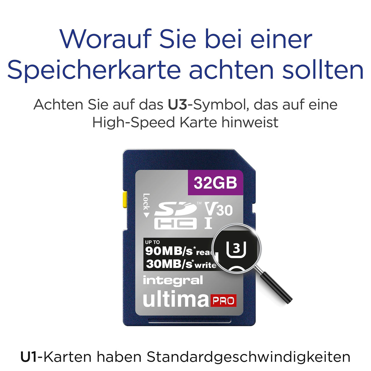 Integral 64GB SD Card 4K Ultra-HD Video High Speed SDXC V30 UHS-I U3 Class 10 Memory Card up to 100MB/s, Color May Vary