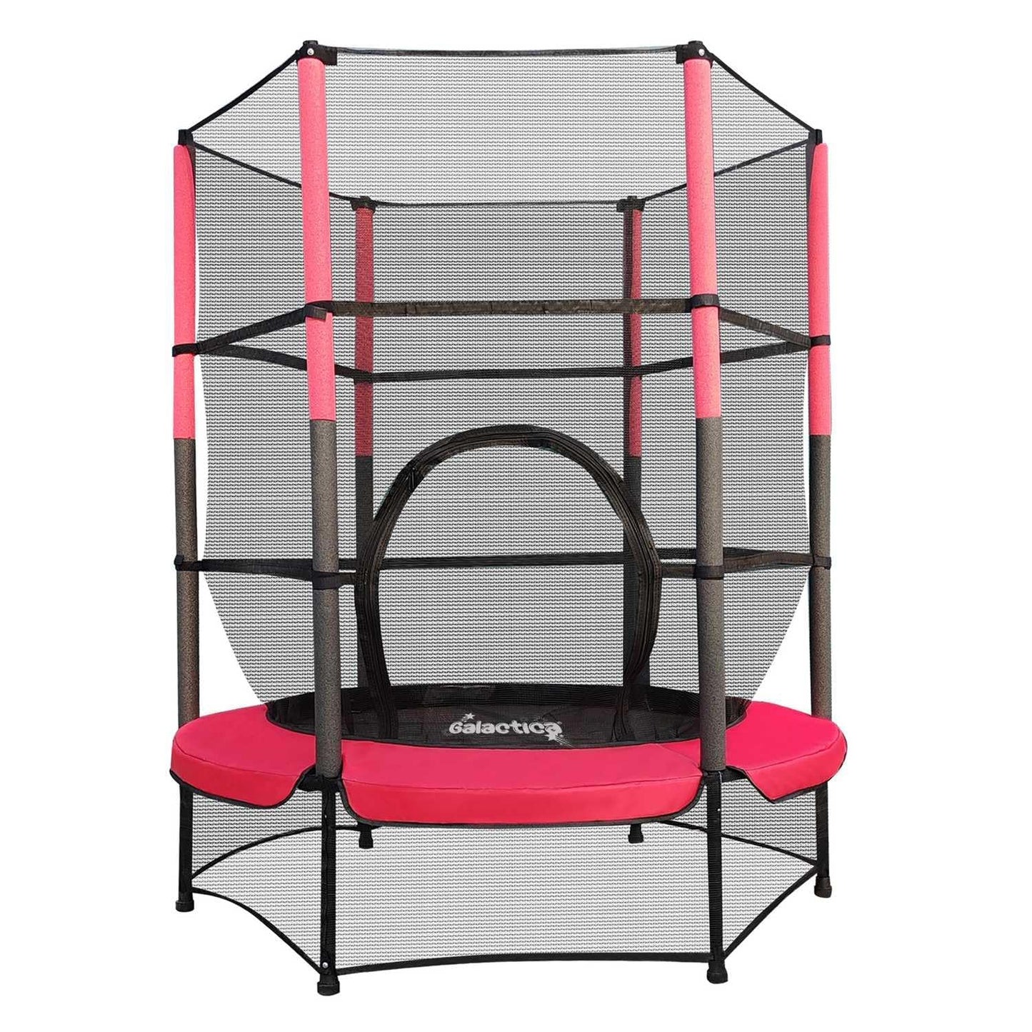 GALACTICA 55" Kids Mini Trampoline with Safety Enclosure Net — Max 25 kg | 4 Colours