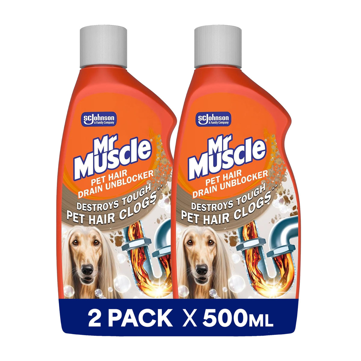 Mr Muscle Drain Foamer (500 ml) Drain Cleaning Foam to Unblock & Eliminate Odour