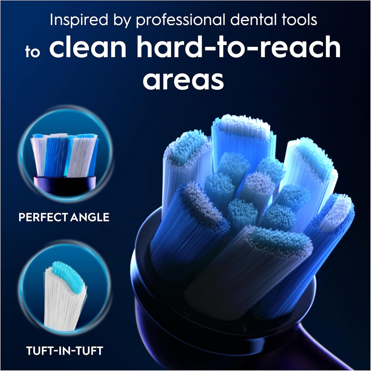Oral-B iO Series Ultimate Clean Electric Toothbrush Heads, 4 Count, Black