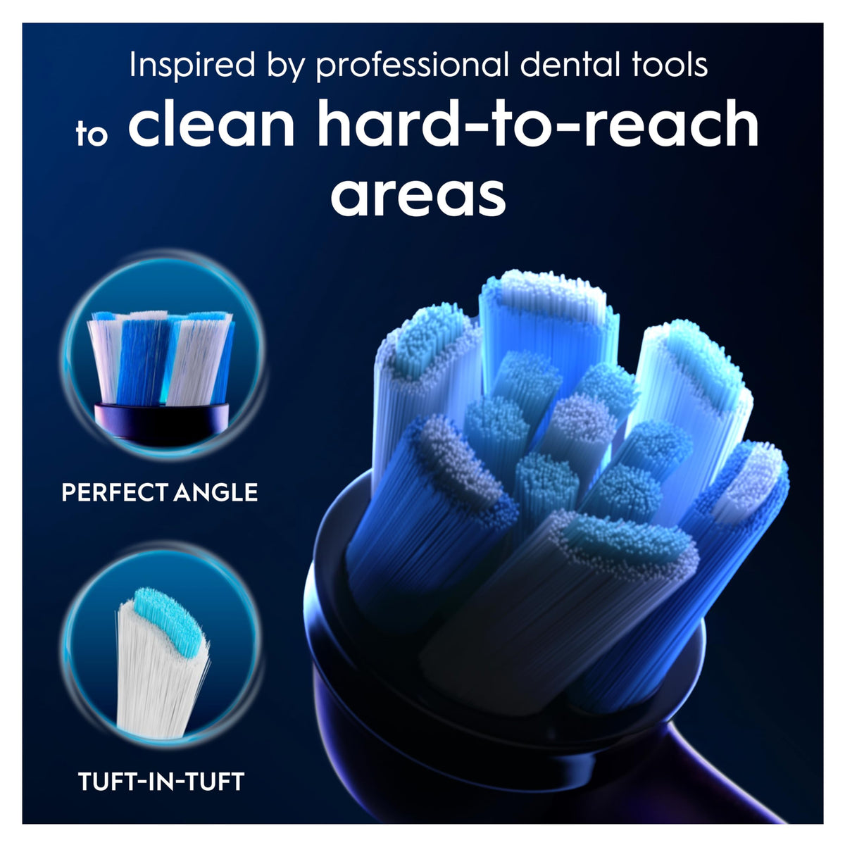 Oral-B iO Series Ultimate Clean Electric Toothbrush Heads, 8 Count, Black