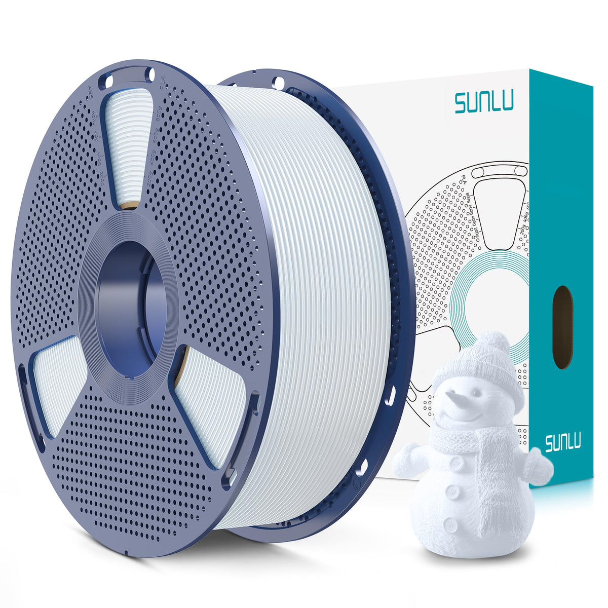 SUNLU Upgrade PLA+2.0 Filament, Next-Gen PLA+ 3D Printer Filament 1.75mm