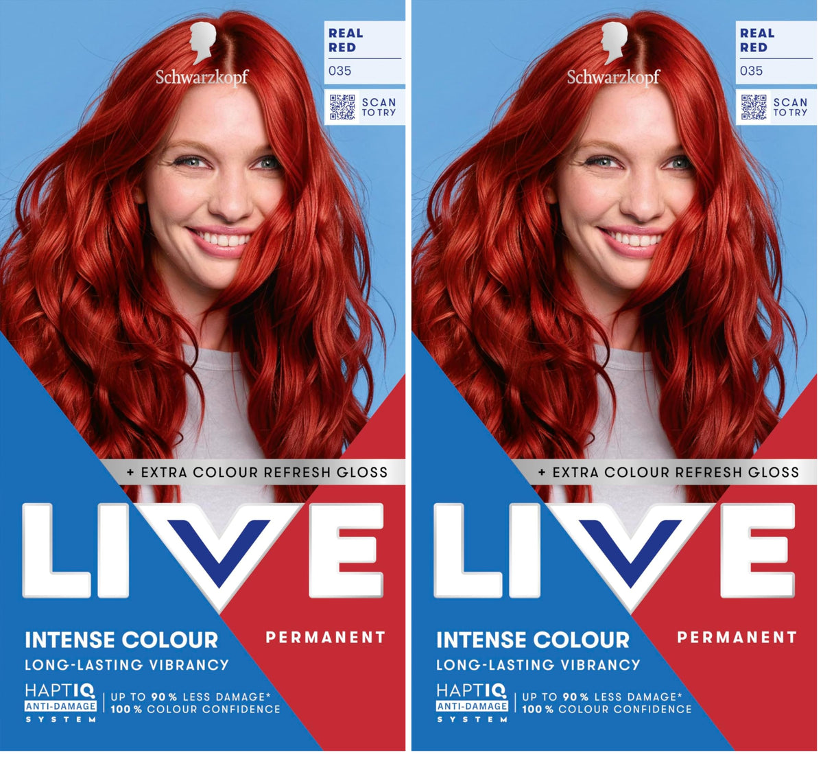 Schwarzkopf LIVE Intense Colour Hair Dye, 099 Deep Black