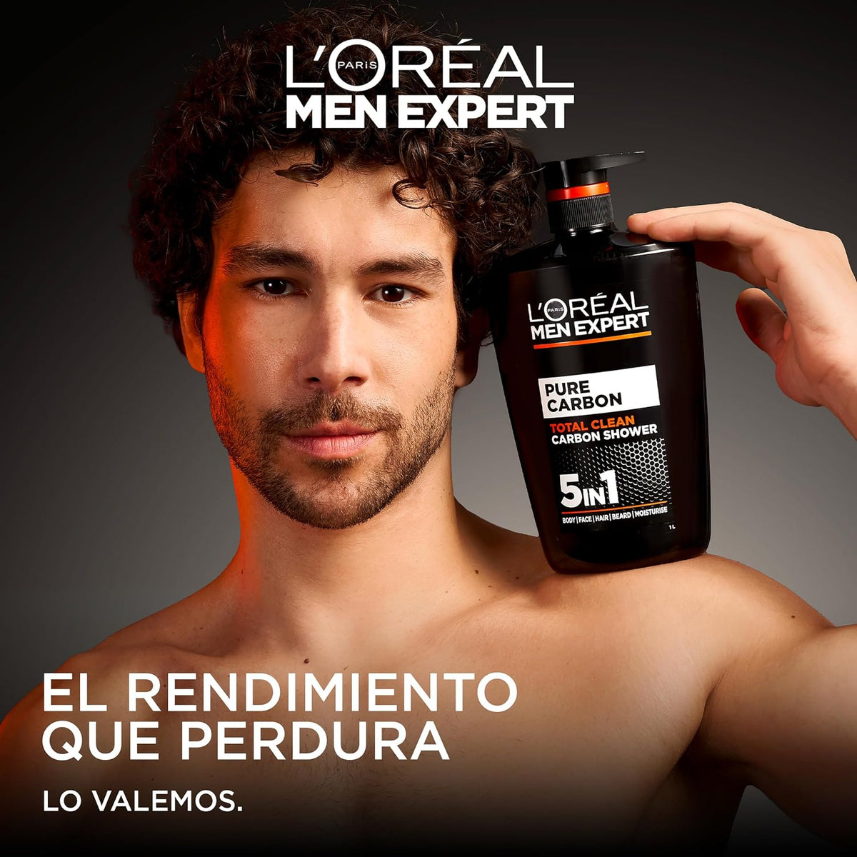 L'Oréal Paris Men Expert Shower Gel Pure Carbon 5-in-1 Body XXXL 1L Pump