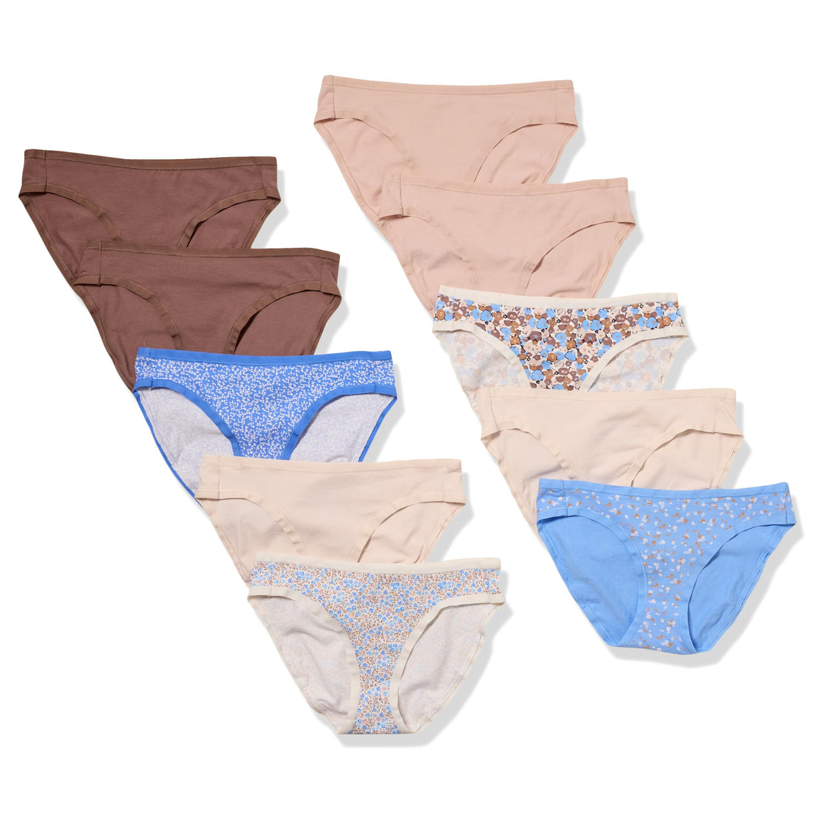 Amazon Essentials Women's Cotton Bikini Brief Underwear (Available in Plus Size)