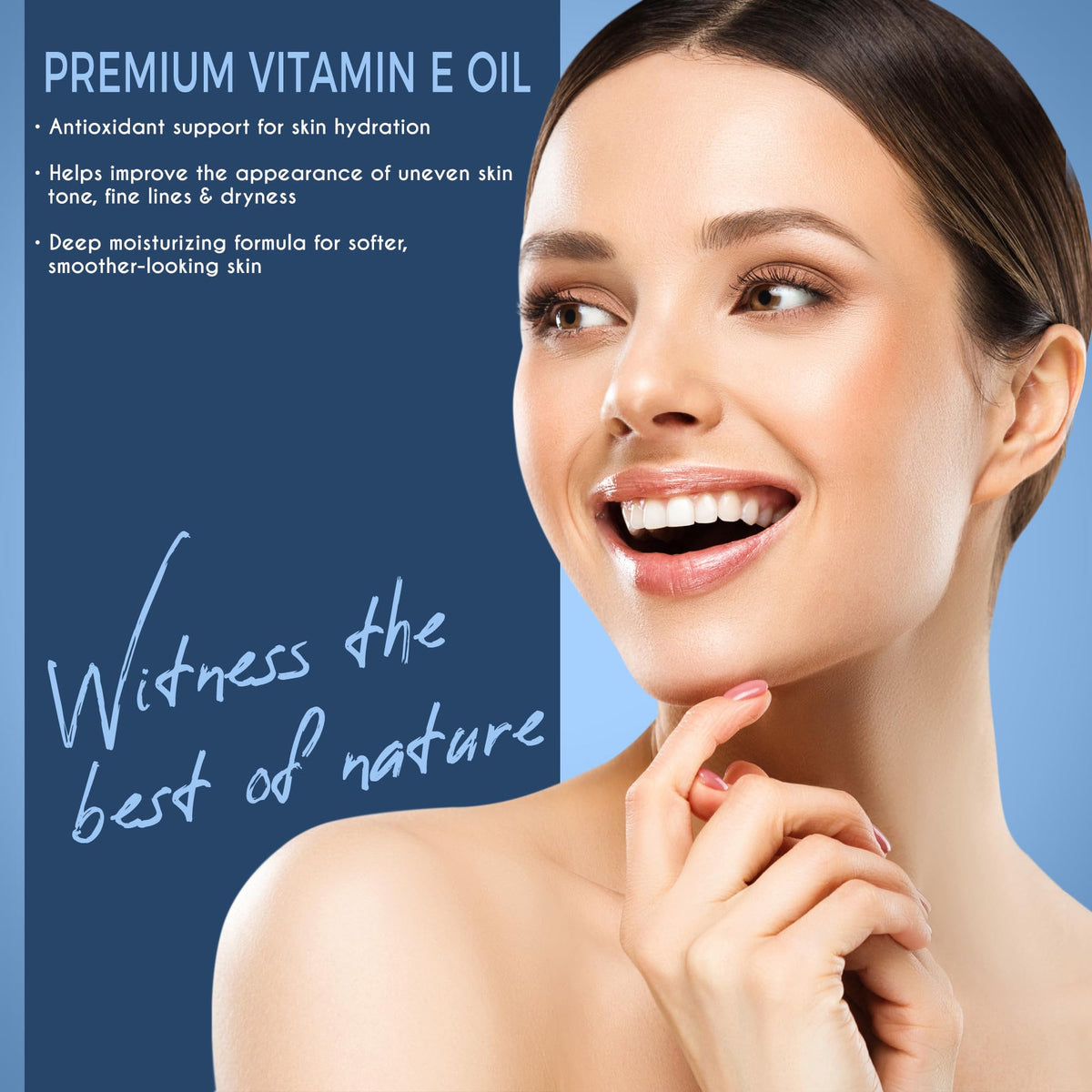 Kanzy Vitamin E Oil for Skin, Hair, Lips and Face - Naturally Sourced Multi-Purpose Plant-Based Vitamin E Oil for Hair Growth as Skincare and Haircare Product for both Men and Women (30 ml)
