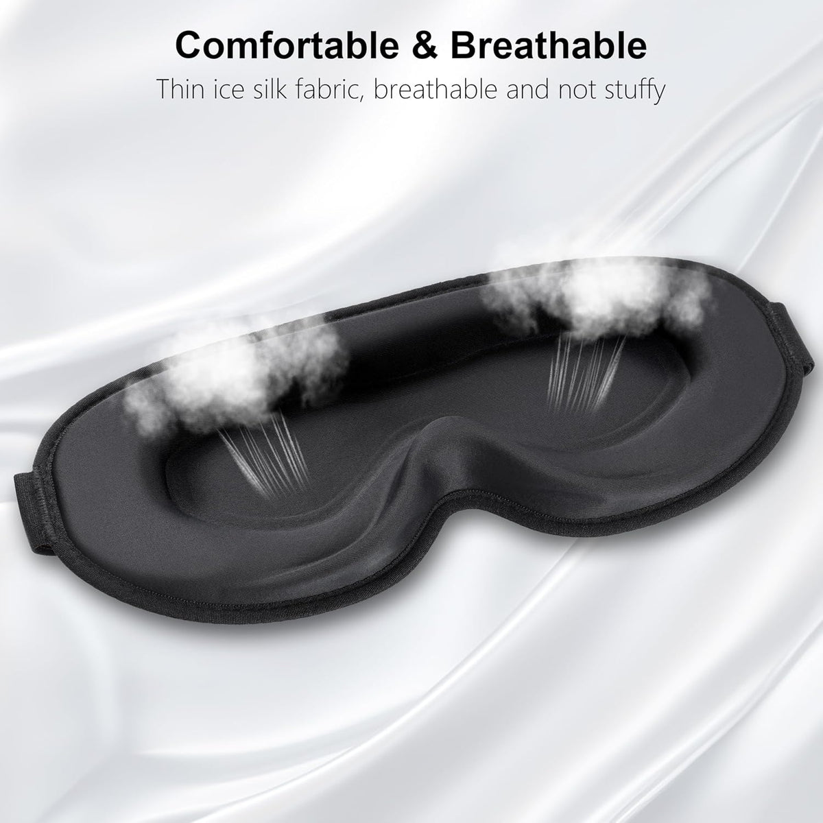 Gritin 100% Blackout Sleep Mask for Women & Men-Zero Eye Pressure Eye Mask