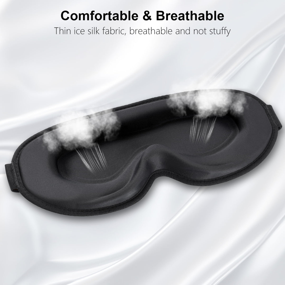 Gritin 100% Blackout Sleep Mask for Women & Men-Zero Eye Pressure Eye Mask