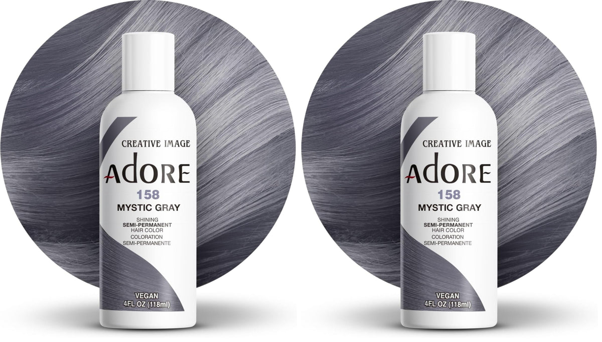 Adore Shining Semi Permanent Hair Colour 121 Jet Black – Vibrant Black Hair Dye, Vegan & Cruelty-Free, Ammonia, Peroxide & Alcohol Free
