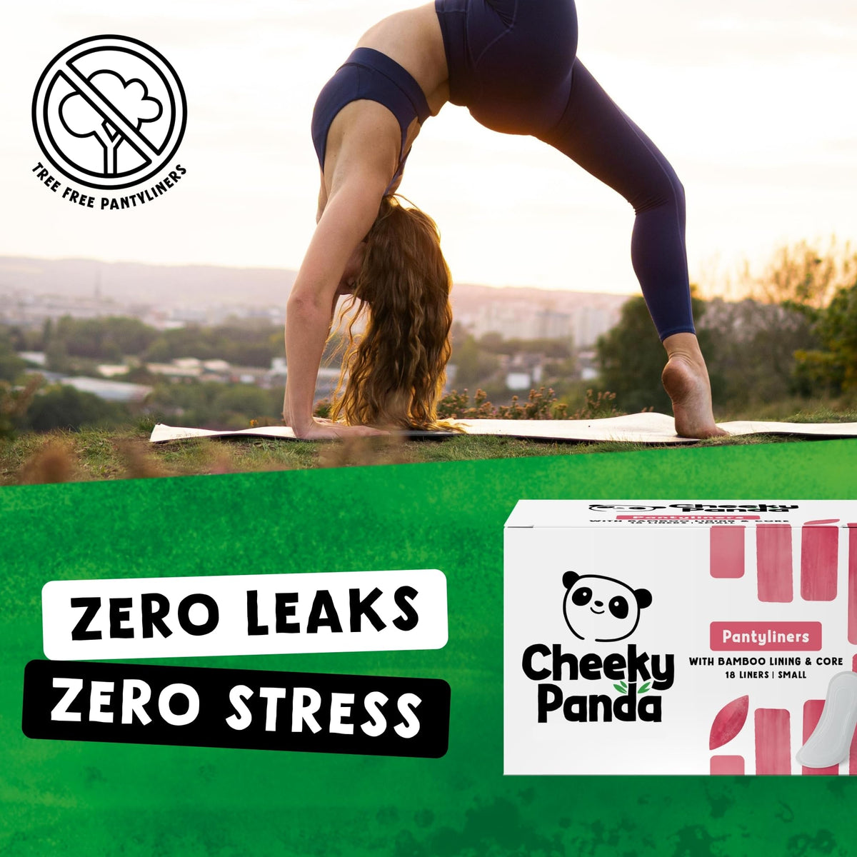 The Cheeky Panda Organic Sanitary Towels for Women – Heavy Flow – 12 Organic Pads Per Pack - with Bamboo Pads and Core