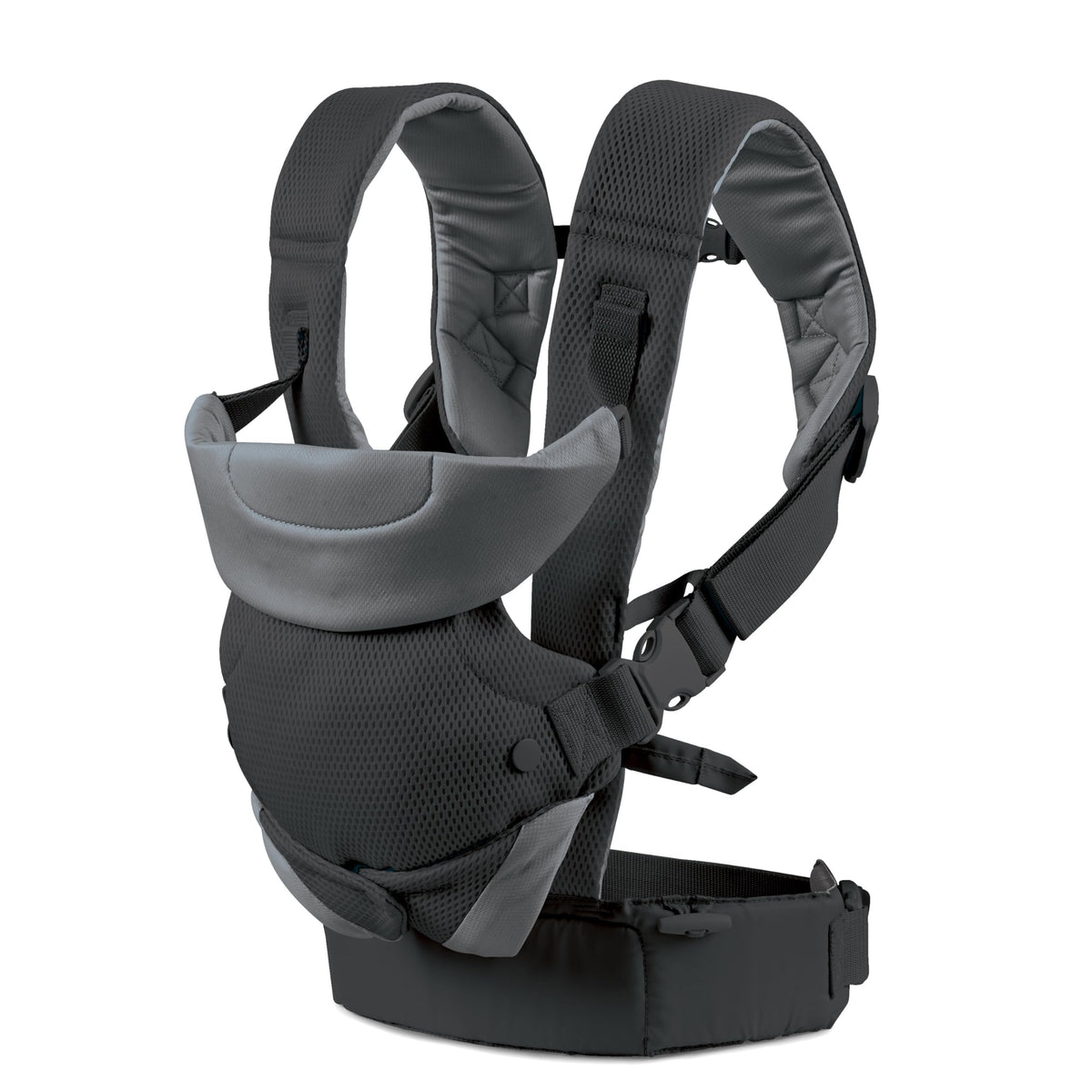 Infantino Flip Advanced 4-in-1 Baby Carrier - Ergonomic, Convertible, Face-in and Face-Out Front and Back Baby Carrier for Newborn to Toddler 3,6-14,5kg, Grey