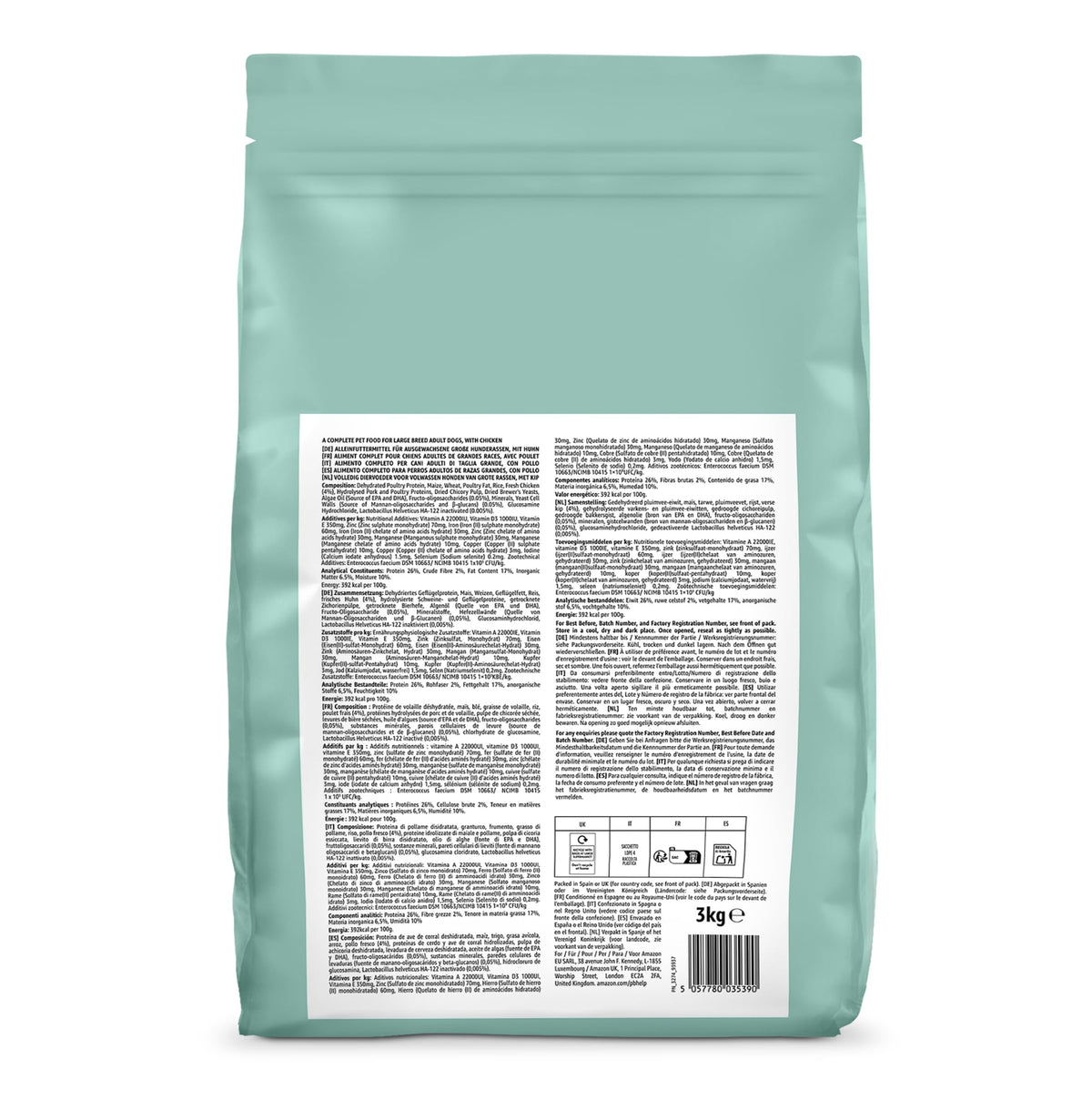 by Amazon Dry Cat Food for Adult Cats, Grainfree Recipe with Fresh Salmon, 1 Pack of 3kg (Previously a Lifelong brand, same product)