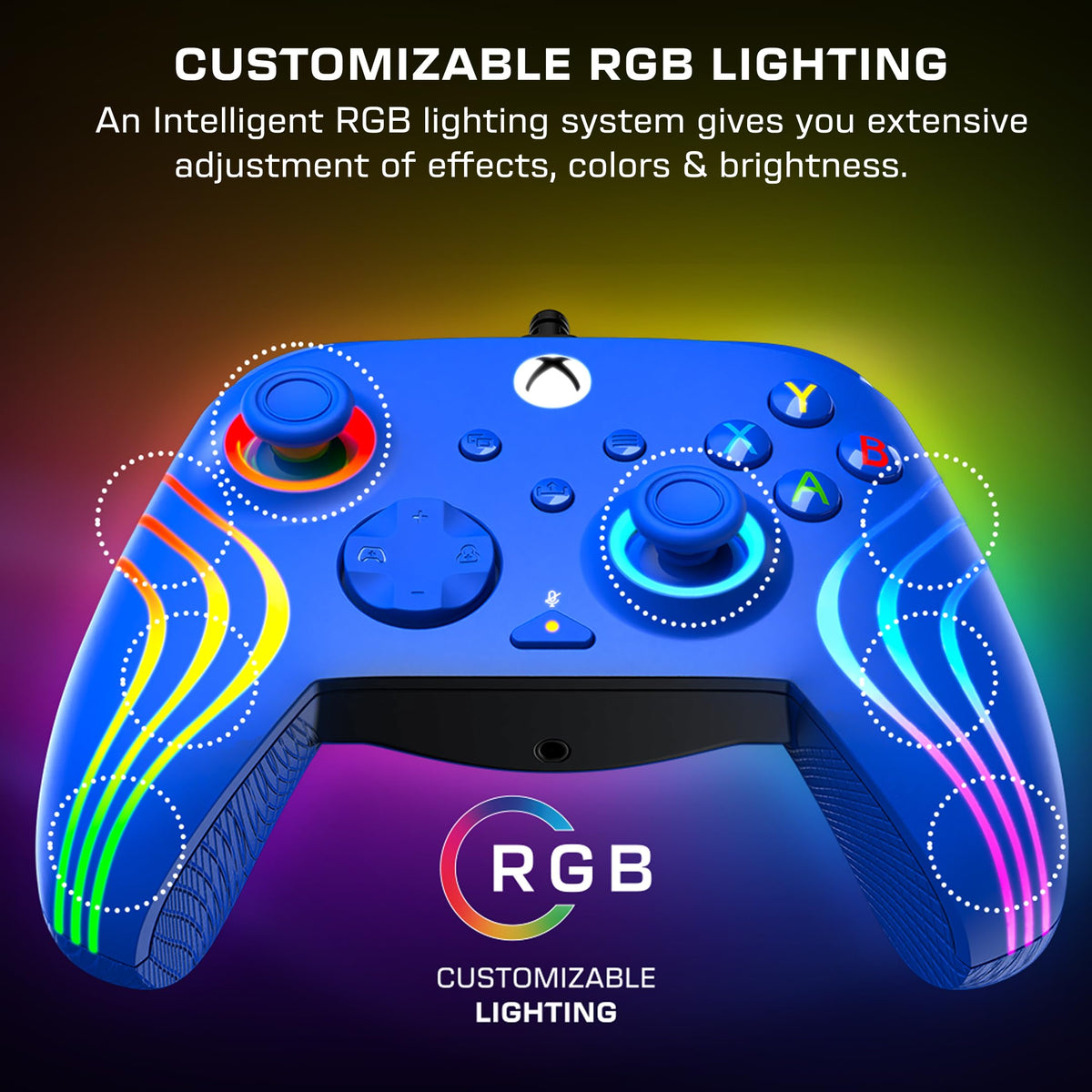 Turtle Beach Afterglow Wave Wired RGB Gaming Controller for XBOX & PC