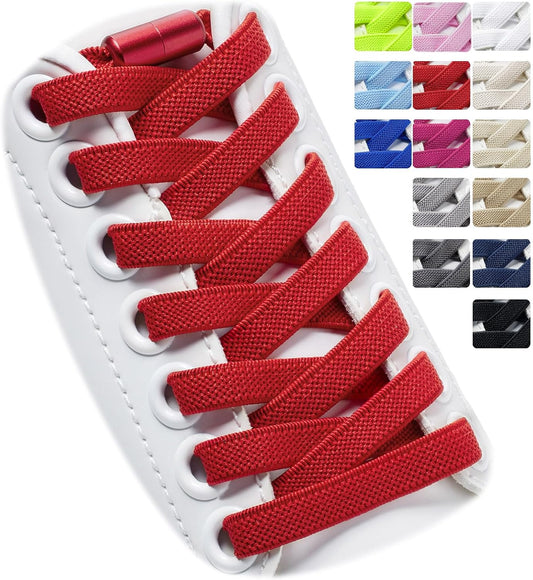 2 Pairs Elastic Shoe Laces for Trainers, 8mm Shoelace