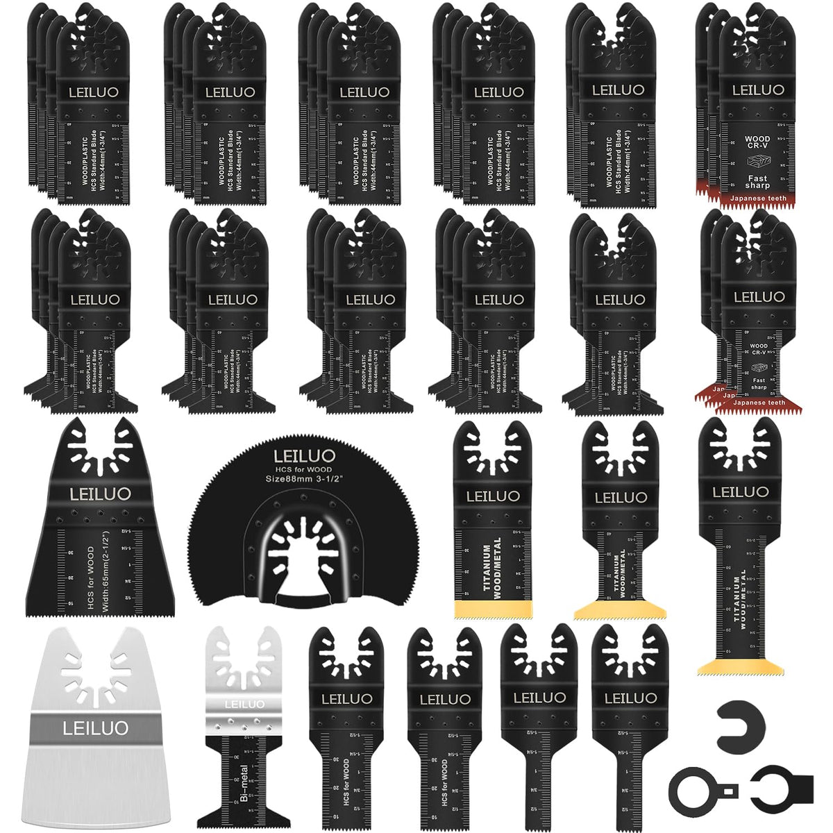 LEILUO 6Pcs Multitool Hook Blade, Multi Tool Hook Knife Blade Set