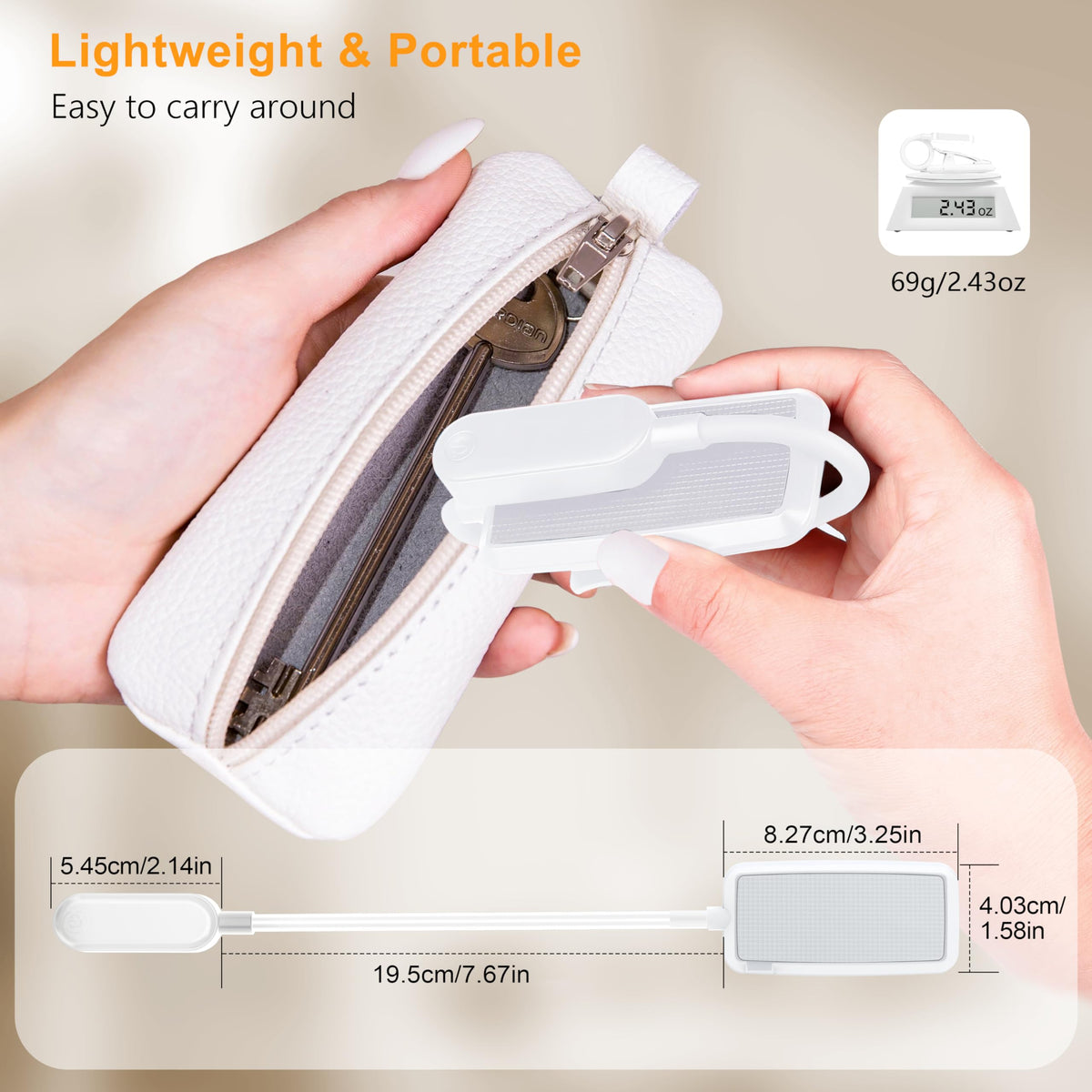 Gritin 16 LED Reading Light, Book Light - Eye Caring 3 Color Temperatures