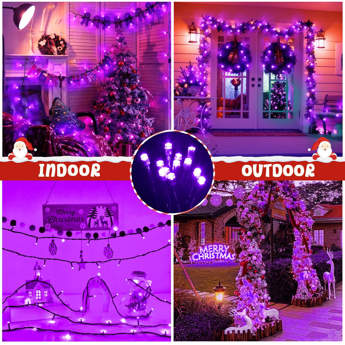 Gcstnn Battery Fairy Lights, 3M/9.8Ft 30LED Battery Powered Fairy Lights Indoor Outdoor with 6h Timer Waterproof String Lights On Green Cable,for Bedroom Christmas Tree Decorations,Garden-Cool White