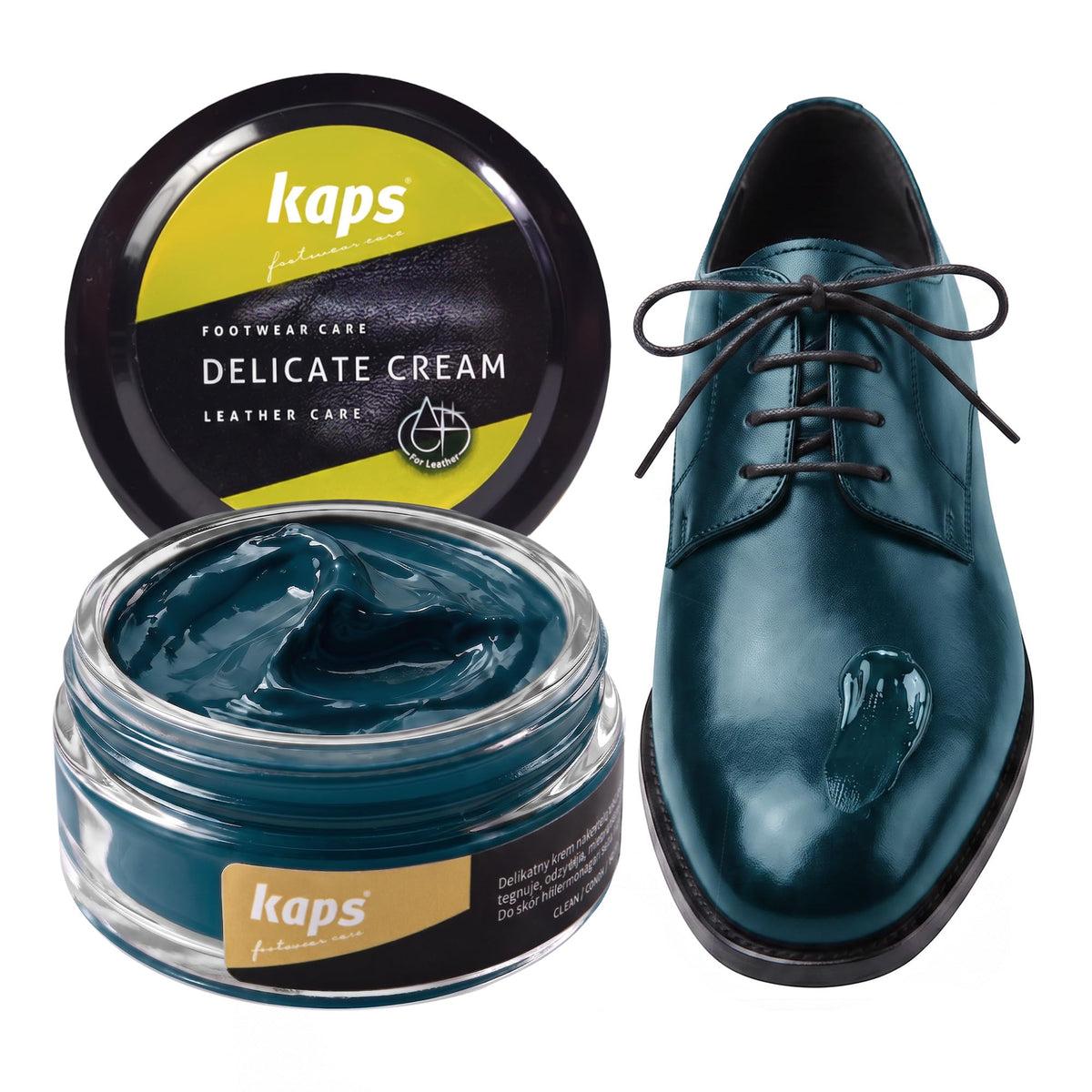 Leather Shoe Cream Polish & Conditioner, Kaps 50ml