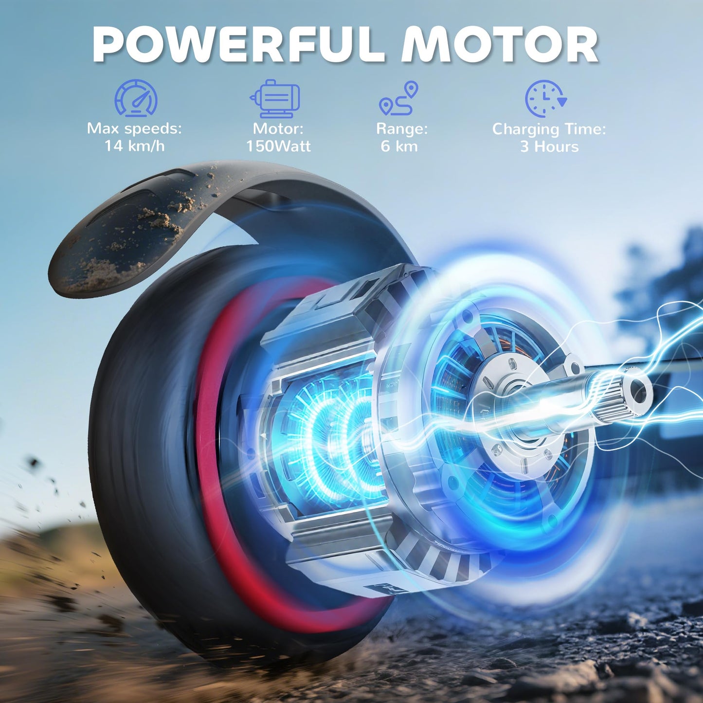 SPORTNOW Kids Electric Scooter — 150W, 14 km/h, 6 km Range, Foldable | CE Certified