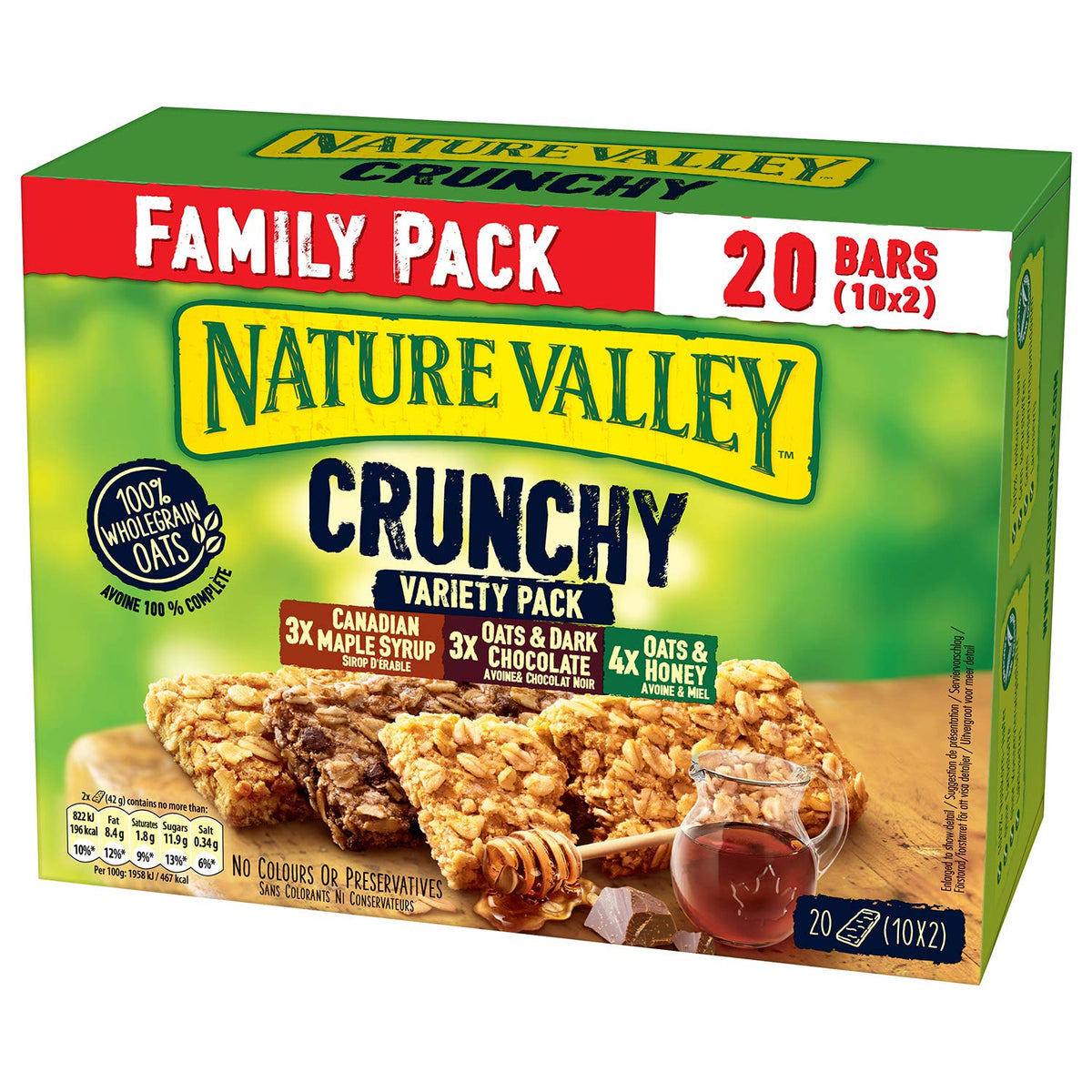 Nature Valley Crunchy Oats and Chocolate Cereal Bars, 18 x 42 g