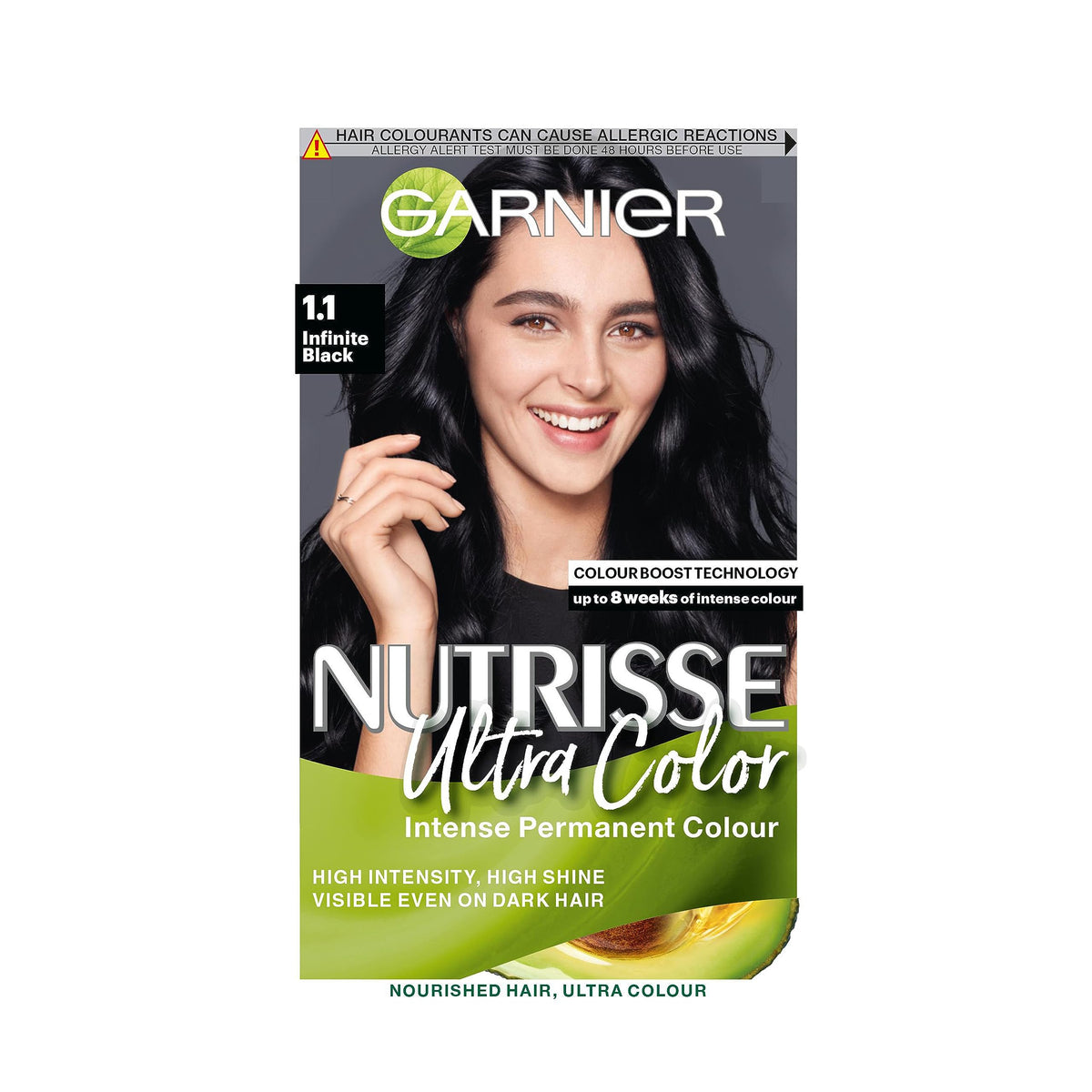 Garnier Nutrisse Ultra Color Permanent Hair Dye, 4.15 Iced Coffee Brown
