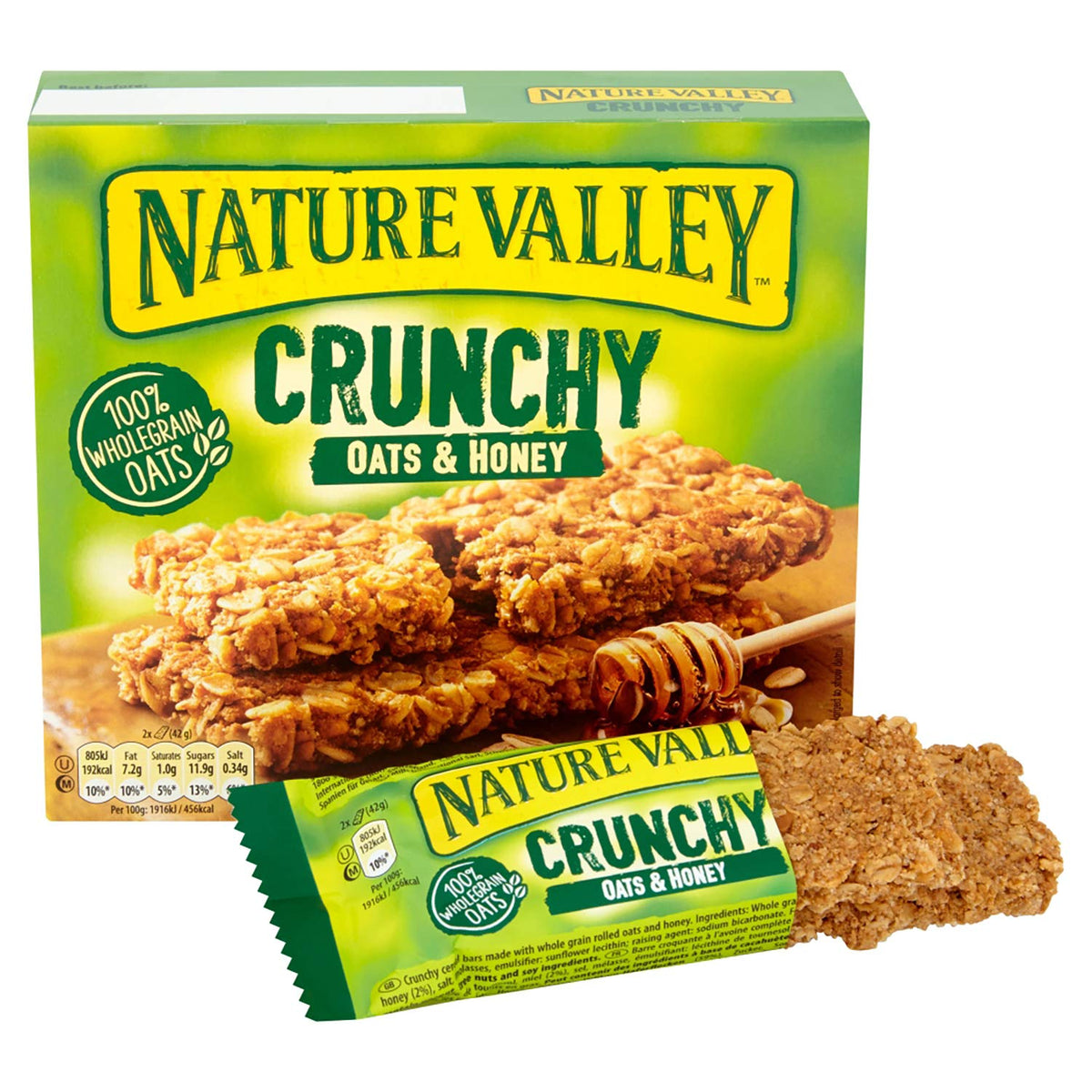 Nature Valley Crunchy Oats and Chocolate Cereal Bars, 18 x 42 g
