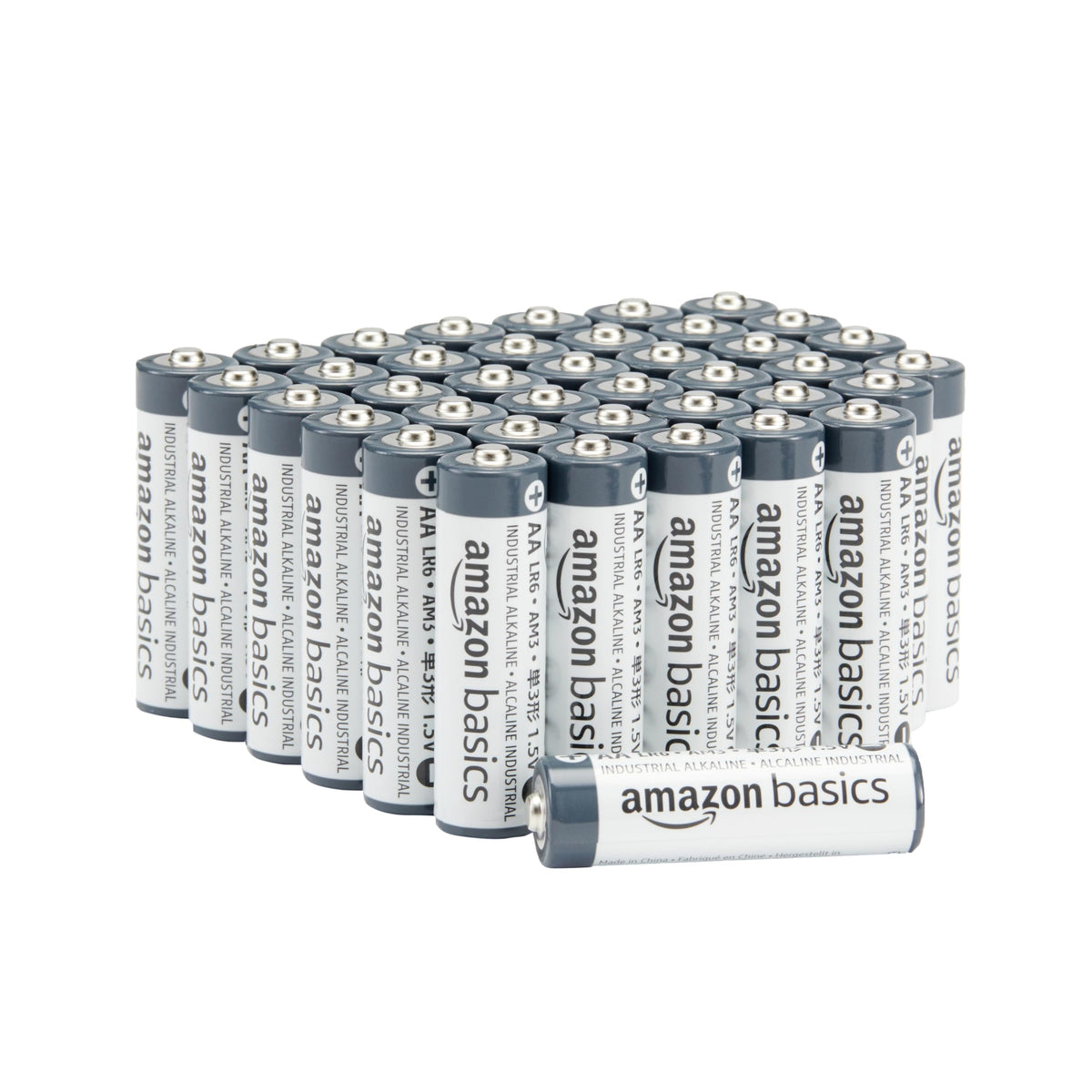Amazon Basics 40-Pack AAA Alkaline Industrial Batteries, 1.5 Volt, 5-Year Shelf Life