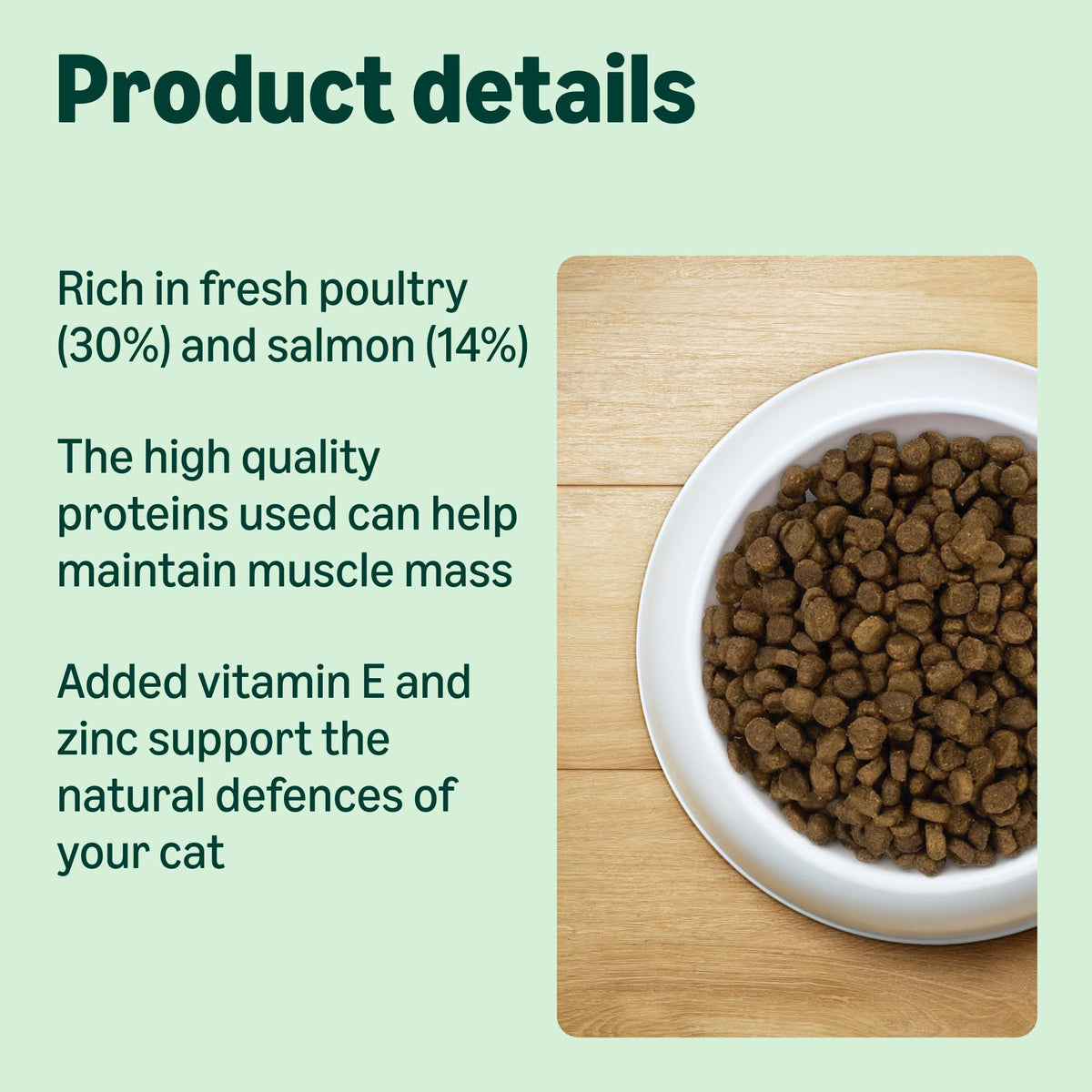 by Amazon Dry Cat Food for Adult Cats, Grainfree Recipe with Fresh Salmon, 1 Pack of 3kg (Previously a Lifelong brand, same product)