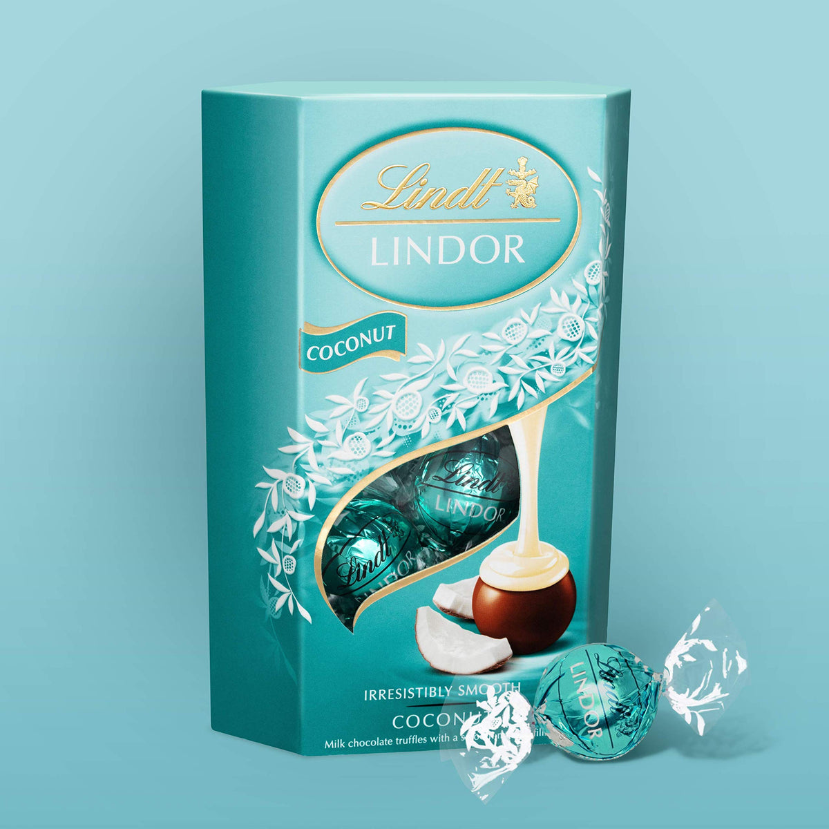 Lindt Lindor White Chocolate Truffles – 200g Box (Approx. 16 Balls) – Smooth Filling – Gift, Birthday, Congratulations Treat