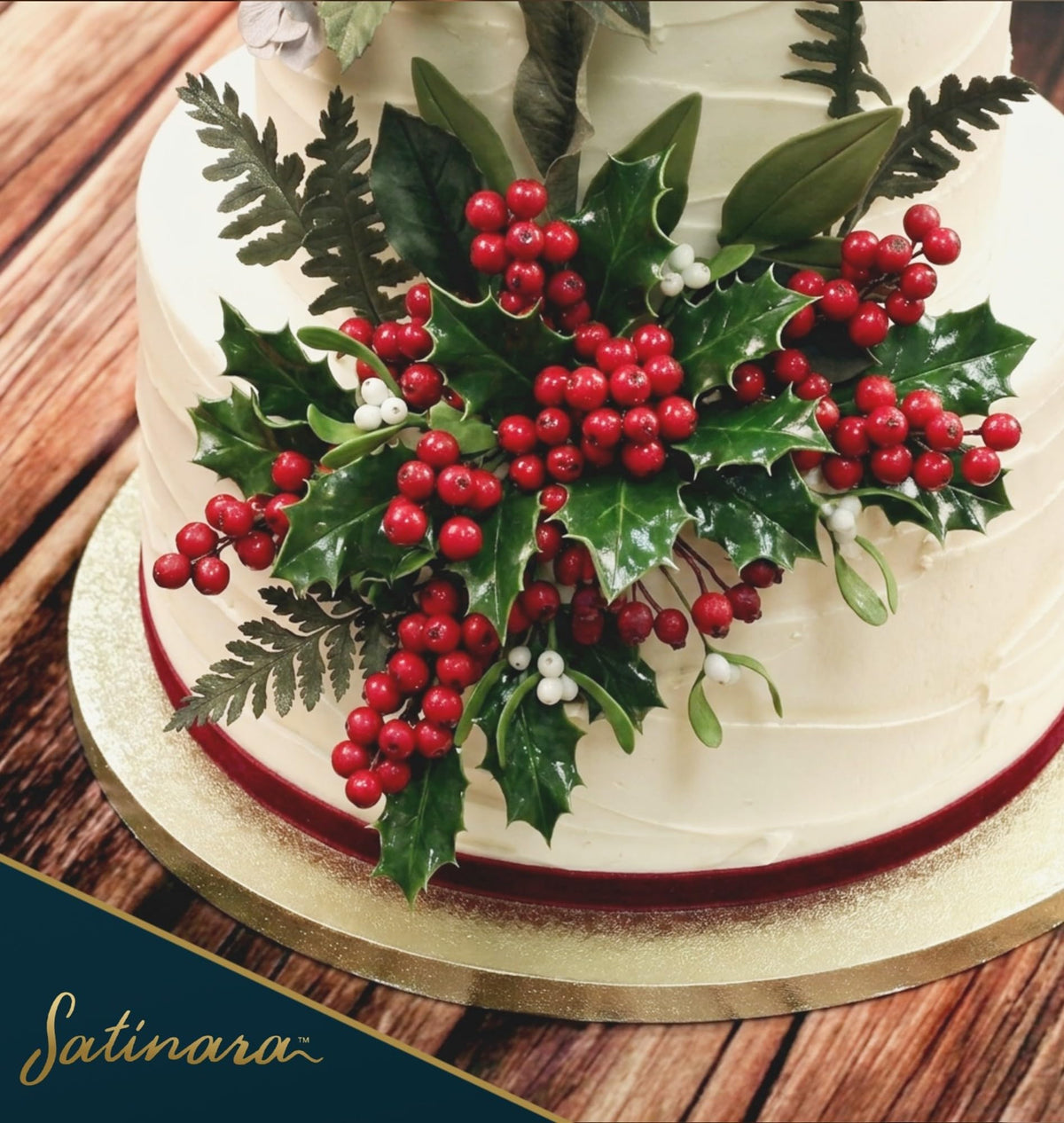 Satinara 12" (30.5cm) Pale Gold Board & Extra Tall Box Set
