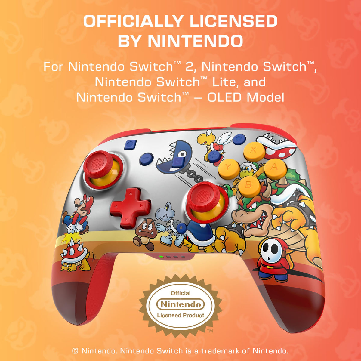 Turtle Beach Rematch Wireless Controller: Mario & Luigi, Nintendo Switch 2