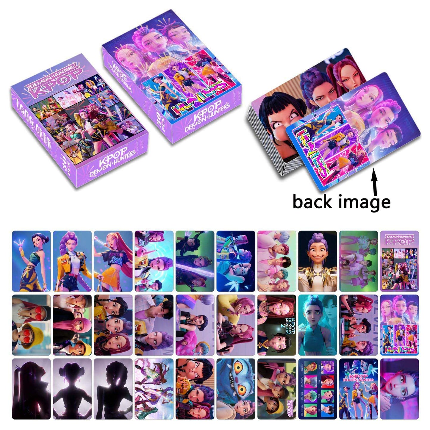 Sanmatic K-Pop Demon LOMO Cards Classic Card Set for Kids Playing for Party Favors and Gift