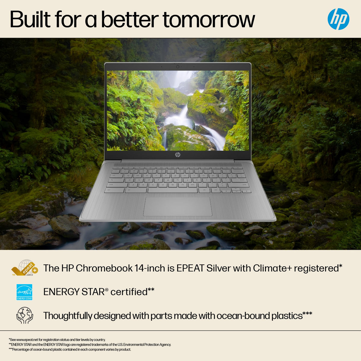 HP Chromebook 14" | Intel N100 Processor | 8 GB RAM | 128 GB UFS | Full HD