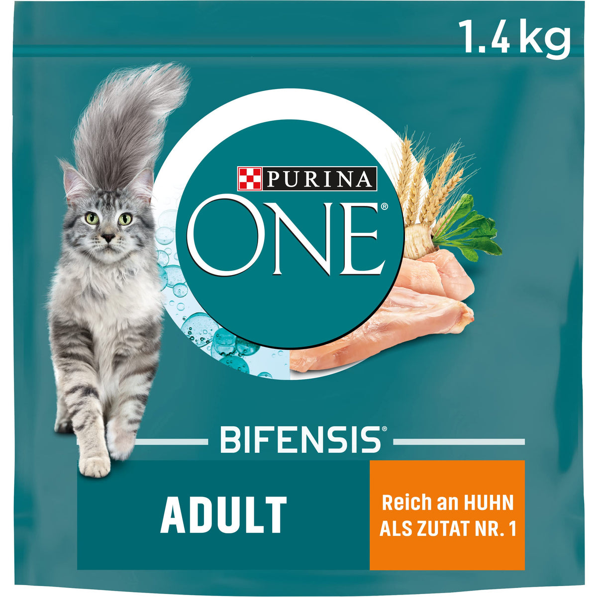 PURINA ONE BIFENSIS Dry Food for Adult Cats, Rich in Chicken, 1 Pack (1 x 5.7 kg)