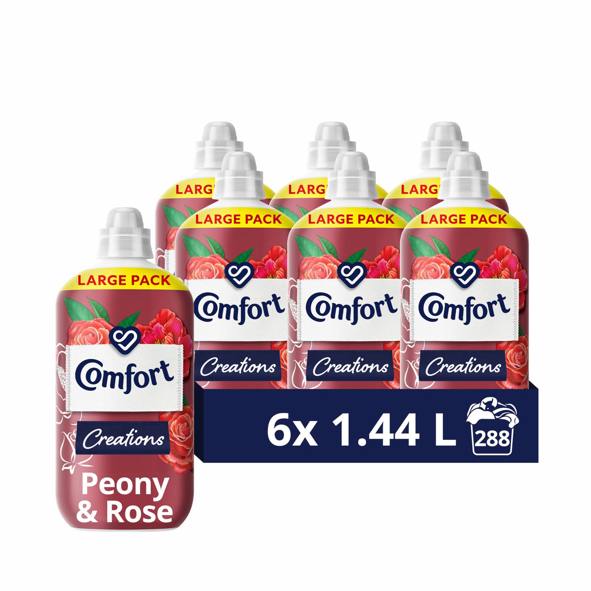 Comfort Perfume Creations Passion Bloom Fabric Conditioner Motion-Activated Fragrance Technology 100 Days of Freshness 30 washes (900 ml)