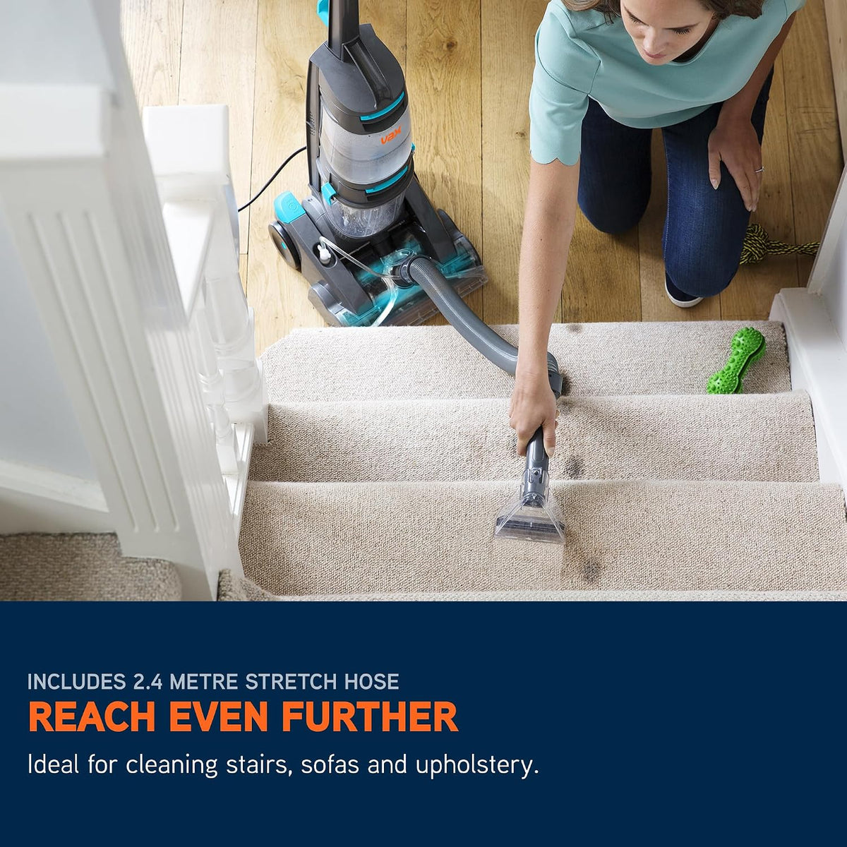 Vax Dual Power Pet Advance Upright Carpet & Upholstery Cleaner ECR2V1P