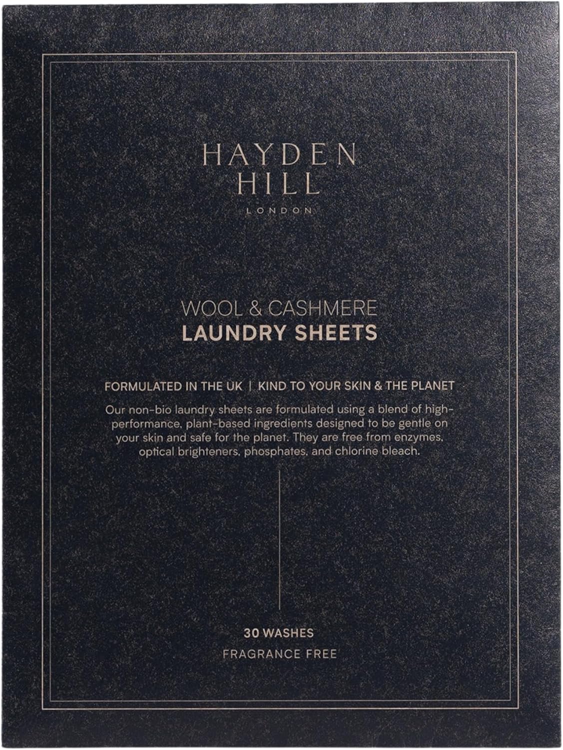 Hayden Hill Laundry Detergent Sheets For Cashmere and Wool, 30 Washes