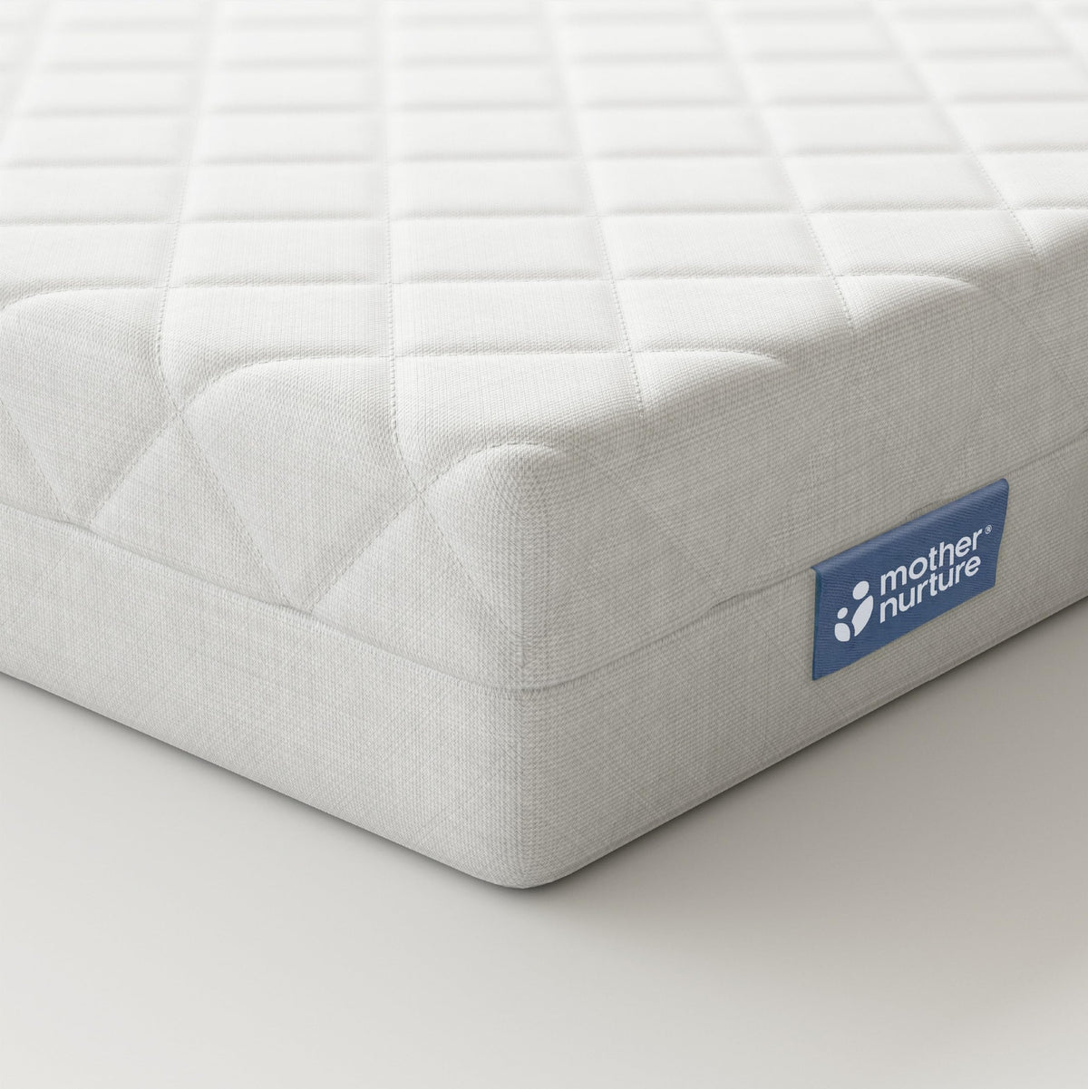 Mother Nurture Classic Eco Fibre Cot Bed Mattress - Hypoallergenic Easy Clean Quilted Cover, Reversible, Water Resistant, Baby Cot Mattress, Firm & Supportive, White, BSI Tested - Size 140x70 x10cm