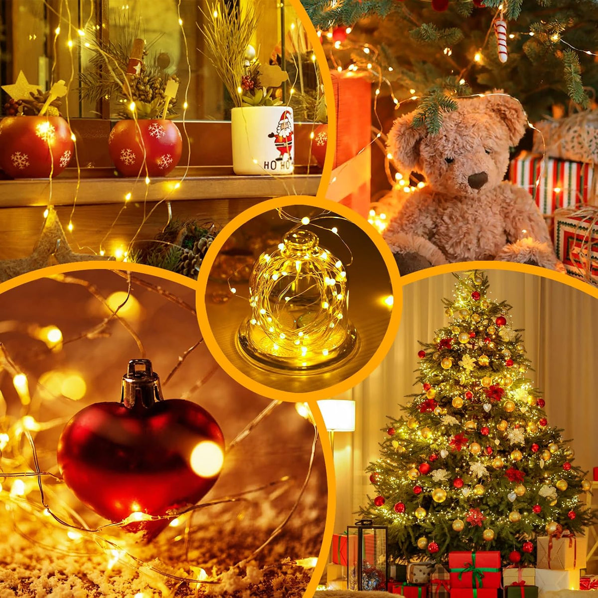 60LED 6m Fairy Lights Battery Operated, Battery Powered String Light Indoor