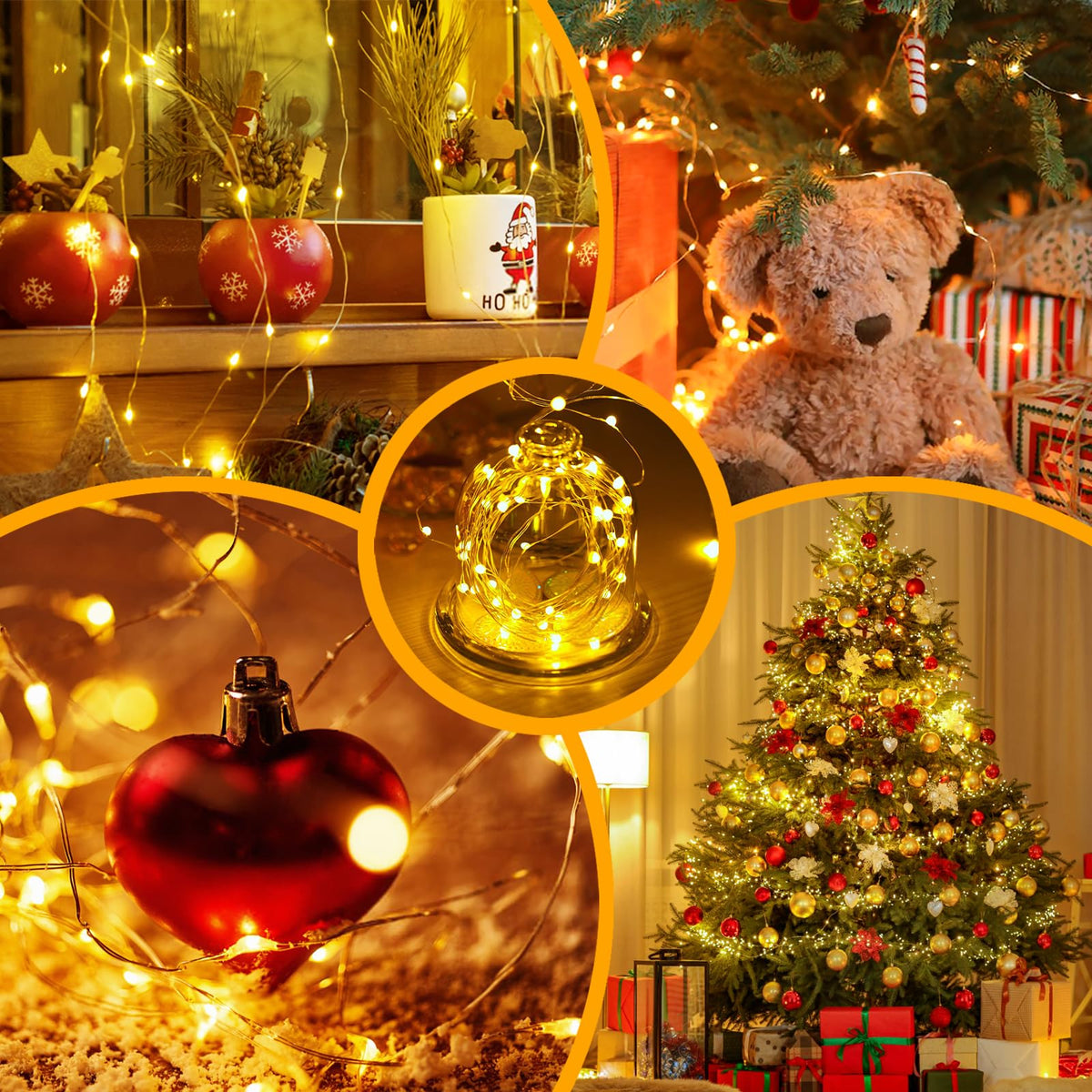 60LED 6m Fairy Lights Battery Operated, Battery Powered String Light Indoor