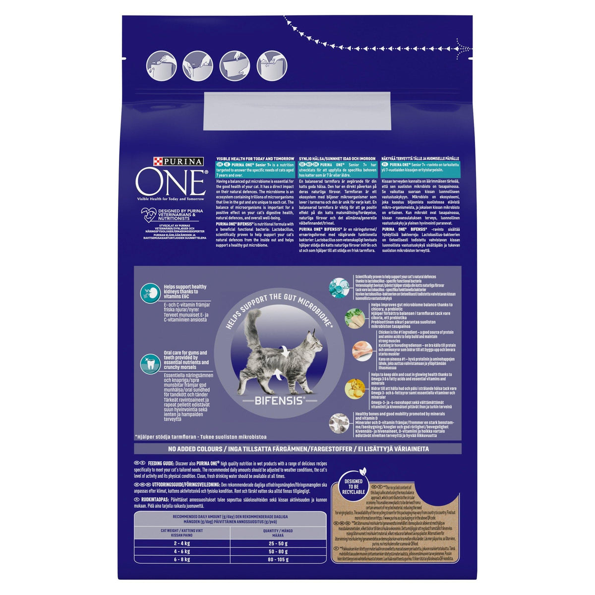 PURINA ONE Bifensis Adult Dry Cat Food Chicken 7.5kg Pack