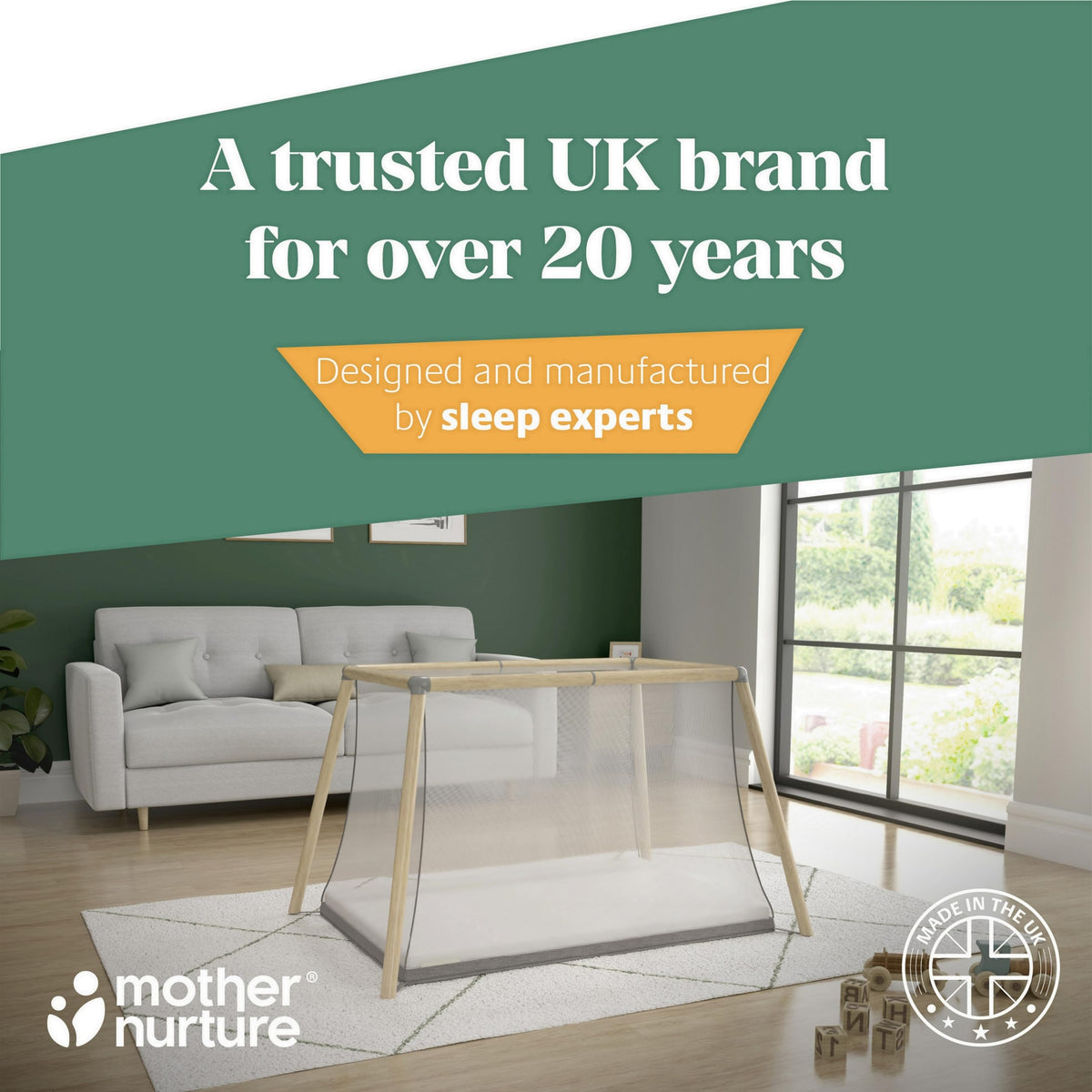 Mother Nurture Classic Eco Fibre Cot Bed Mattress - Hypoallergenic Easy Clean Quilted Cover, Reversible, Water Resistant, Baby Cot Mattress, Firm & Supportive, White, BSI Tested - Size 140x70 x10cm