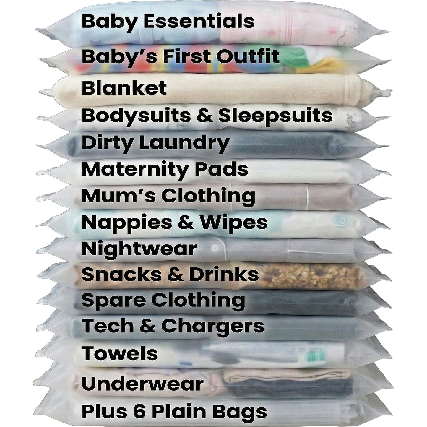 Pregnancy Bag For Hospital - Complete Labour And Delivery Set With Hospital Bag, 21 Organiser Pouches, Planner Book & Nursing Shawl - Premium Expectant Mum Hamper & Baby Shower Set, Grey